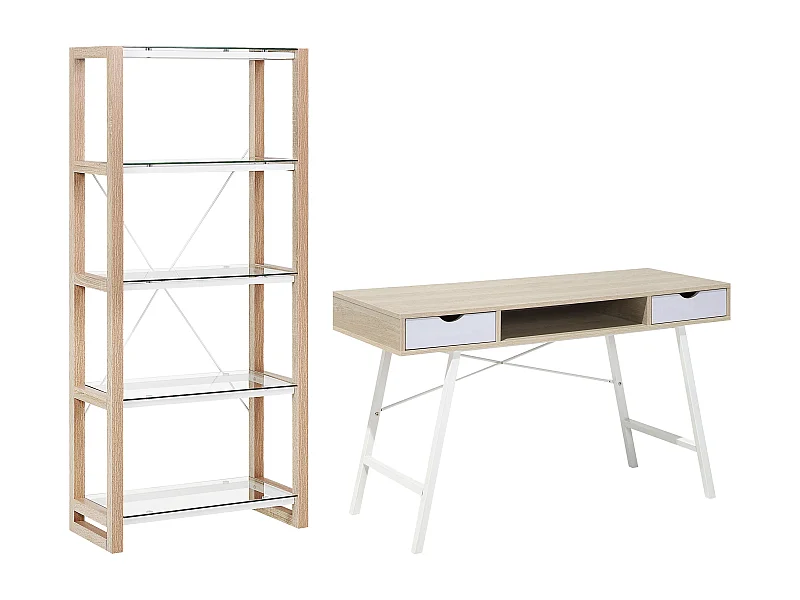 Ensemble pour bureau JENKS/CLARITA Blanc