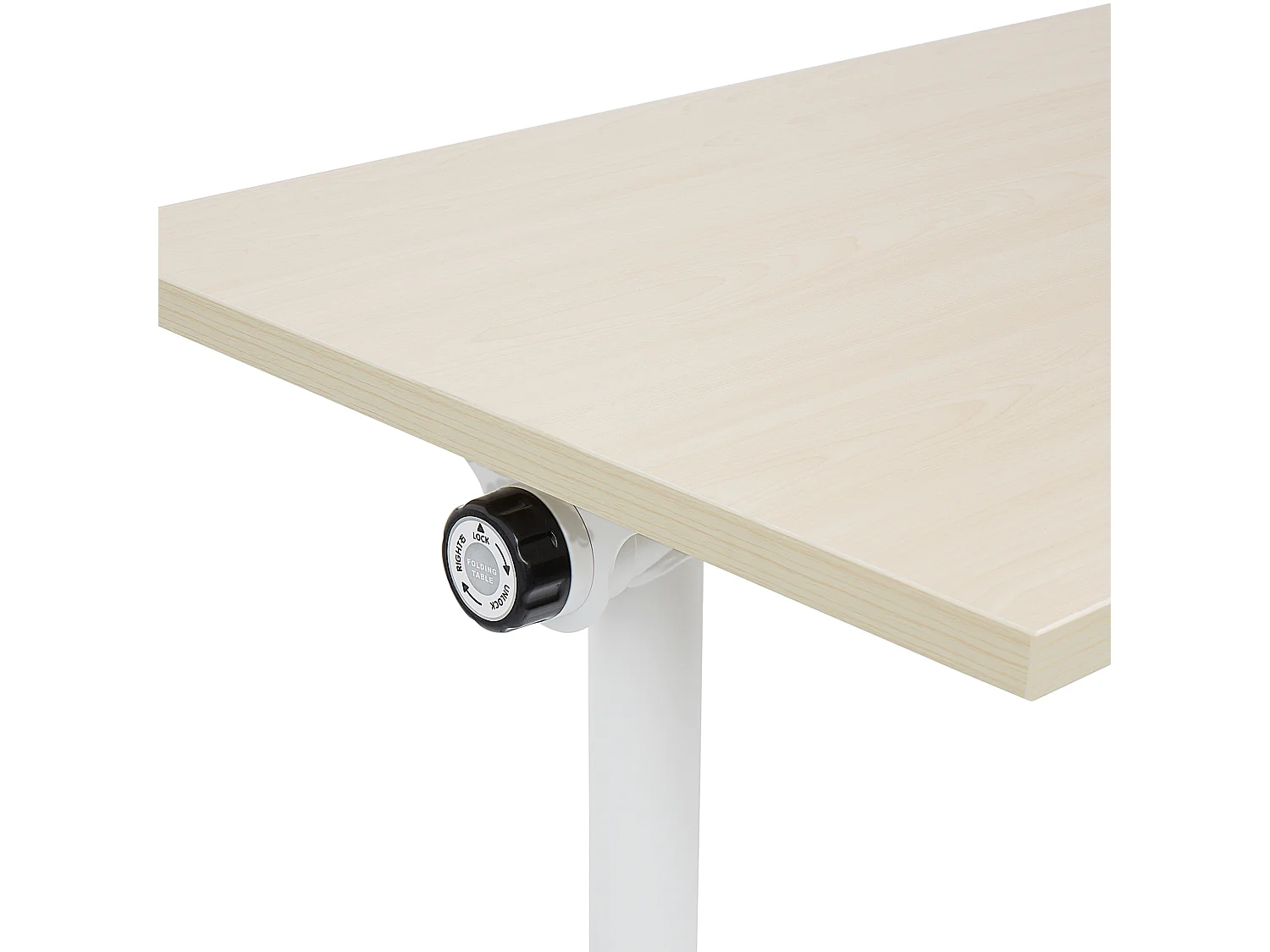 Bureau pliable CAVI Marron clair 180 cm 60 cm avec roues