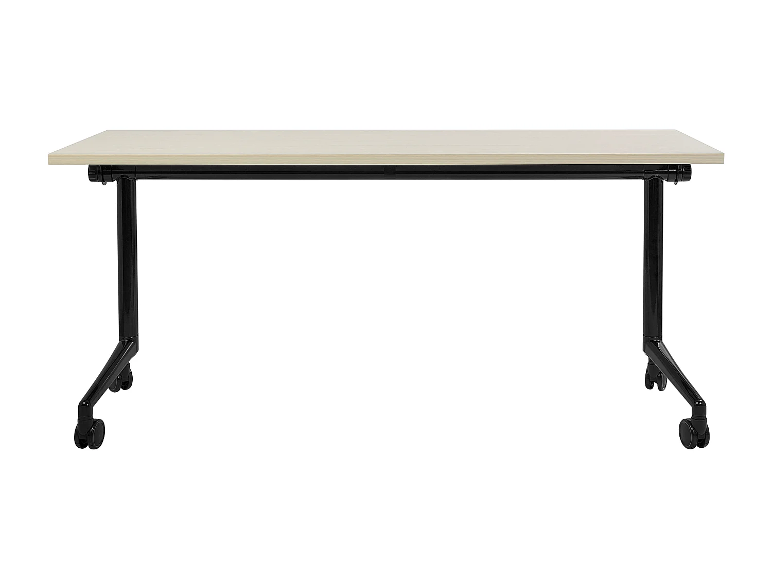 Bureau pliable CAVI Marron clair 160 cm 60 cm avec roues