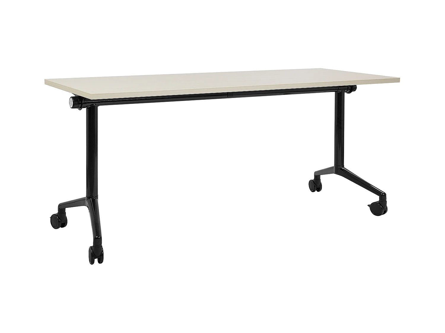 Zusammenklappbarer Schreibtisch CAVI Hellbraun 160 cm 60 cm mit Rädern