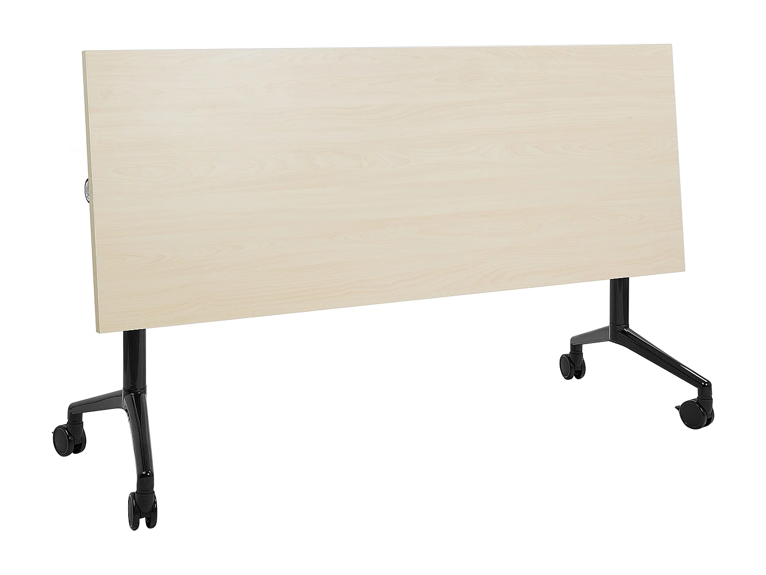 Bureau pliable CAVI Marron clair 160 cm 60 cm avec roues