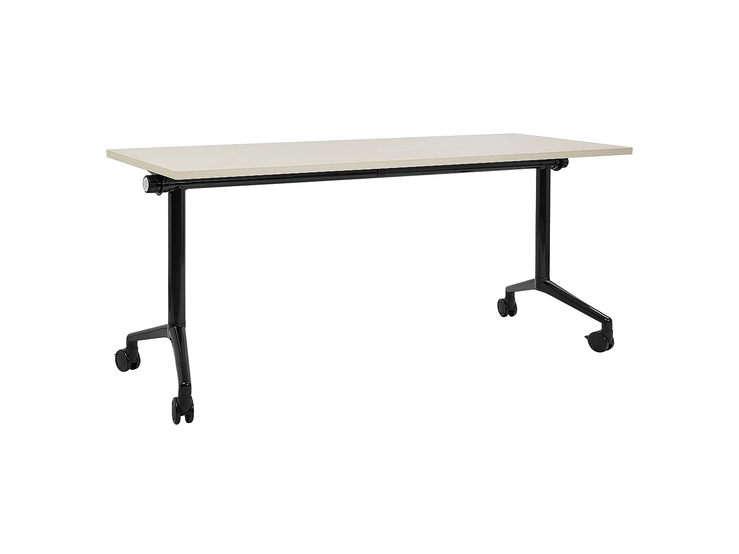 Bureau pliable CAVI Marron clair 160 cm 60 cm avec roues