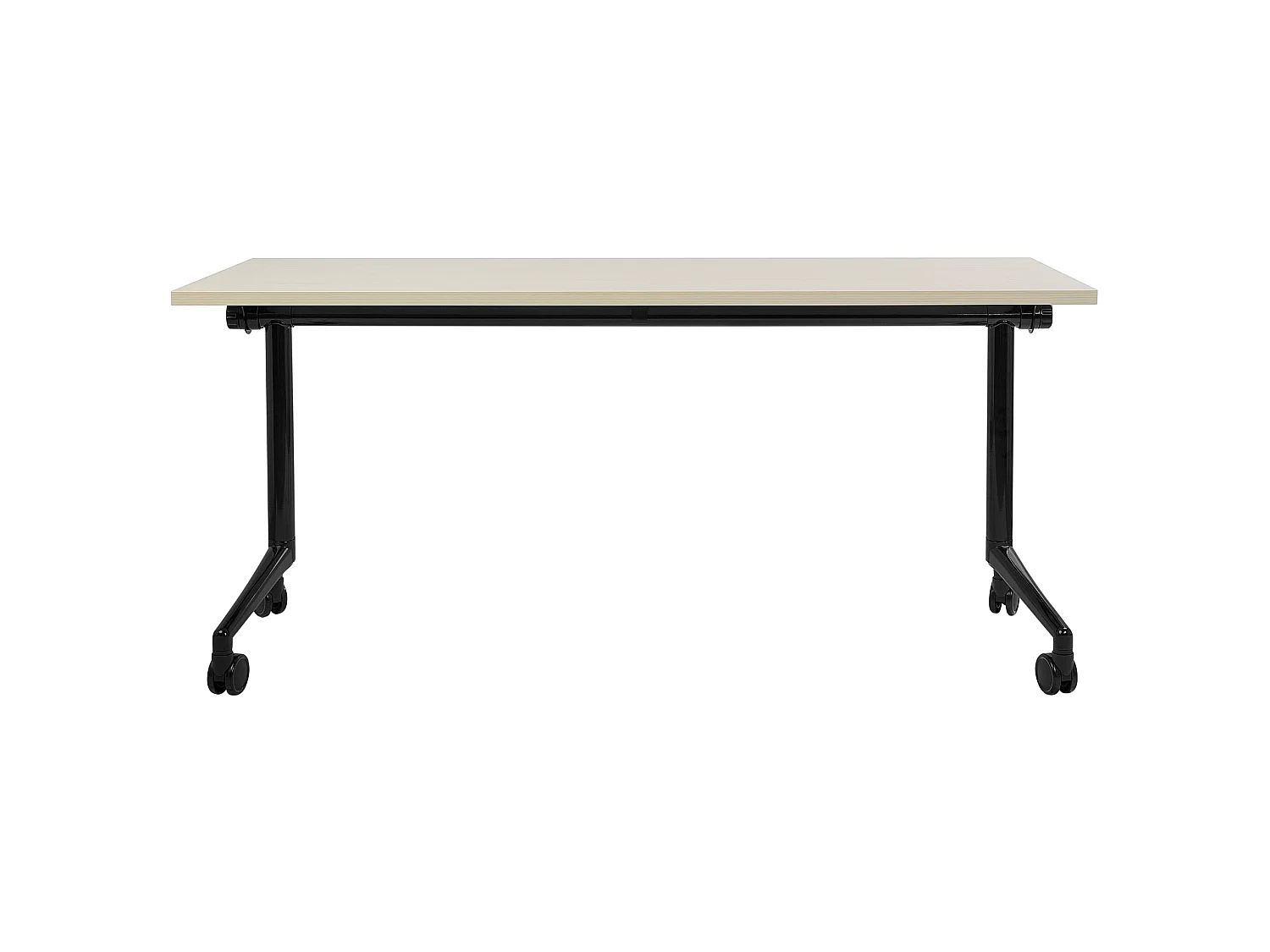 Bureau pliable CAVI Marron clair 160 cm 60 cm avec roues