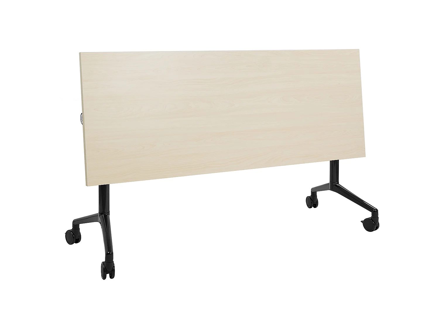 Bureau pliable CAVI Marron clair 160 cm 60 cm avec roues