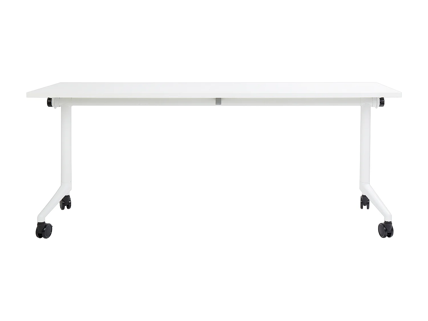 Bureau pliable CAVI Blanc 180 cm 60 cm avec roues
