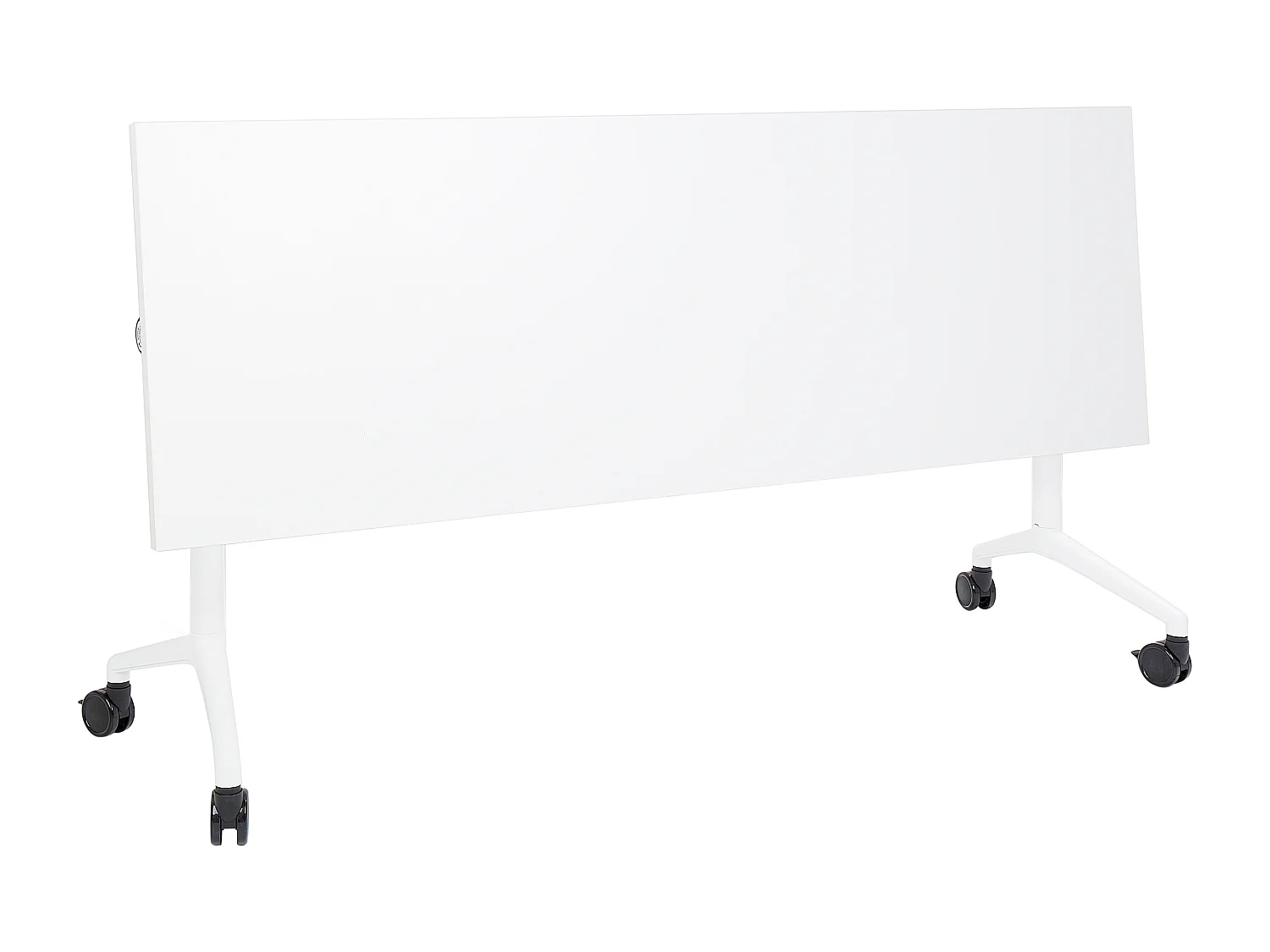Bureau pliable CAVI Blanc 180 cm 60 cm avec roues