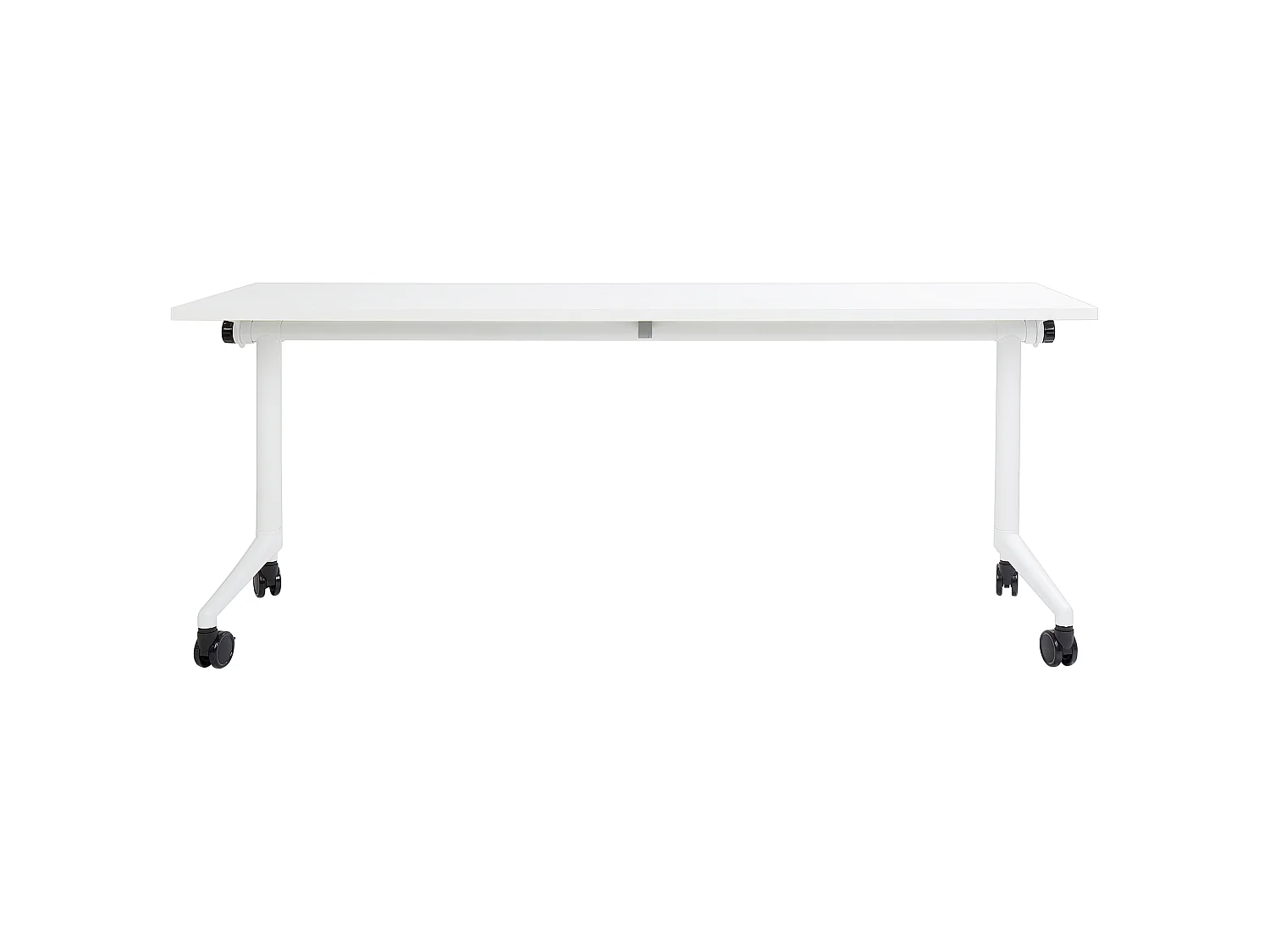 Bureau pliable CAVI Blanc 180 cm 60 cm avec roues