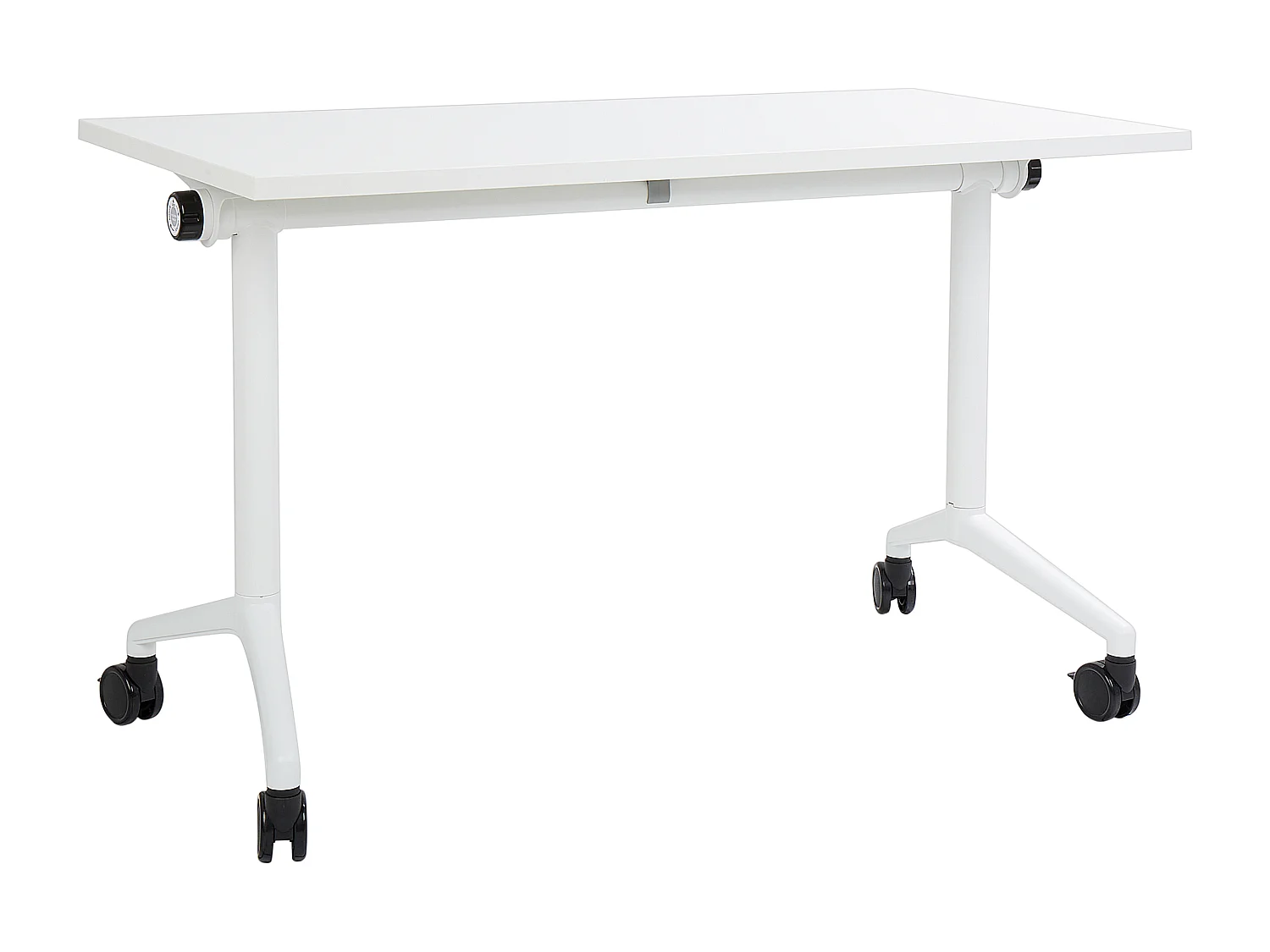 Scrivania pieghevole CAVI Bianco 120 cm 60 cm con ruote