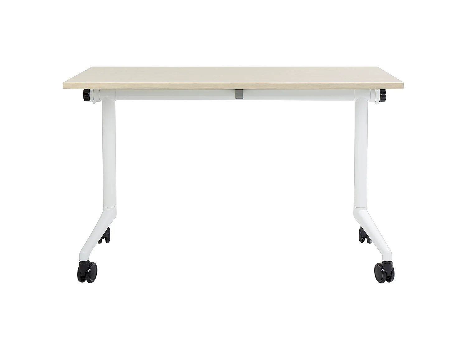 Bureau pliable CAVI Marron clair 120 cm 60 cm avec roues