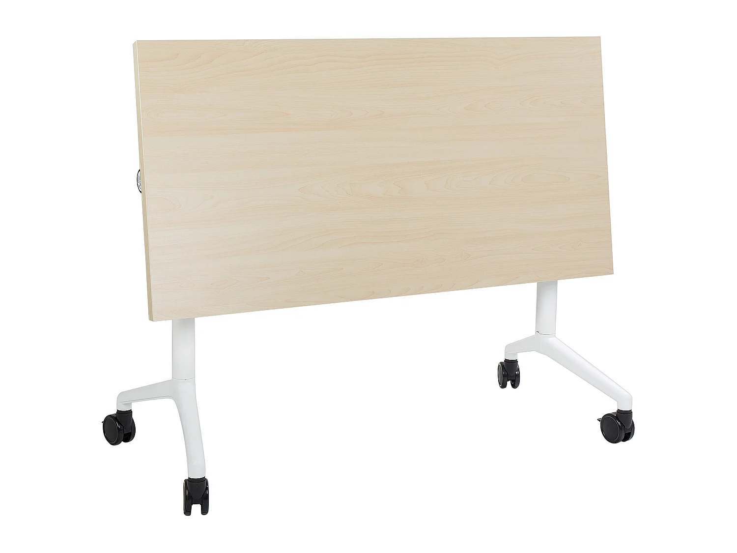 Bureau pliable CAVI Marron clair 120 cm 60 cm avec roues