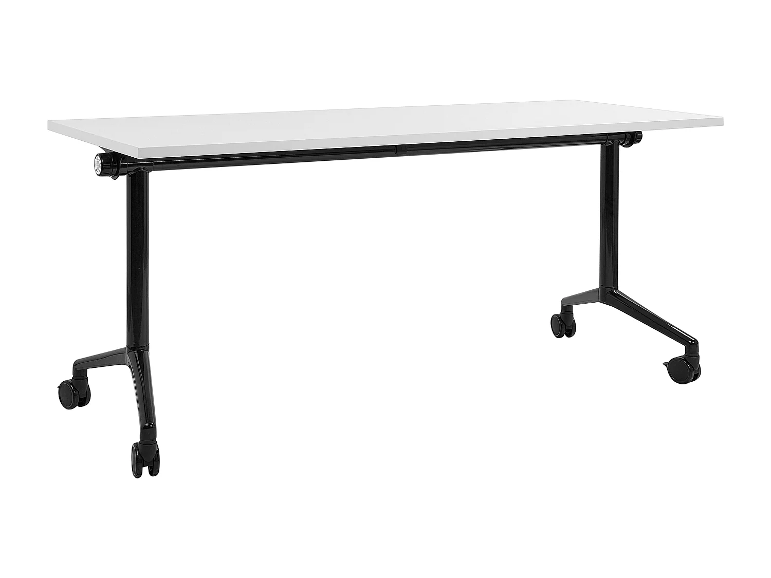Bureau pliable CAVI Blanc 160 cm 60 cm avec roues