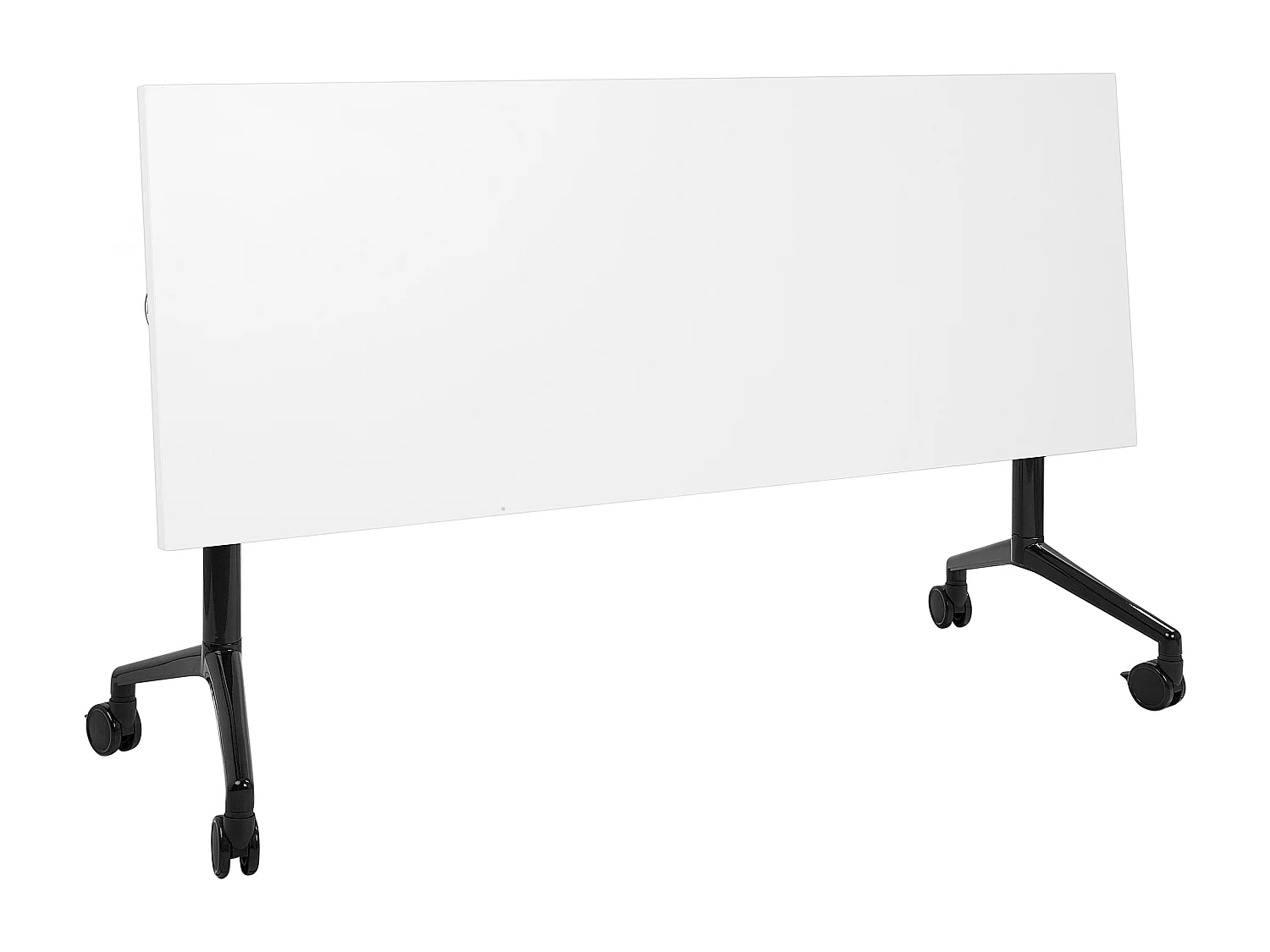 Bureau pliable CAVI Blanc 160 cm 60 cm avec roues