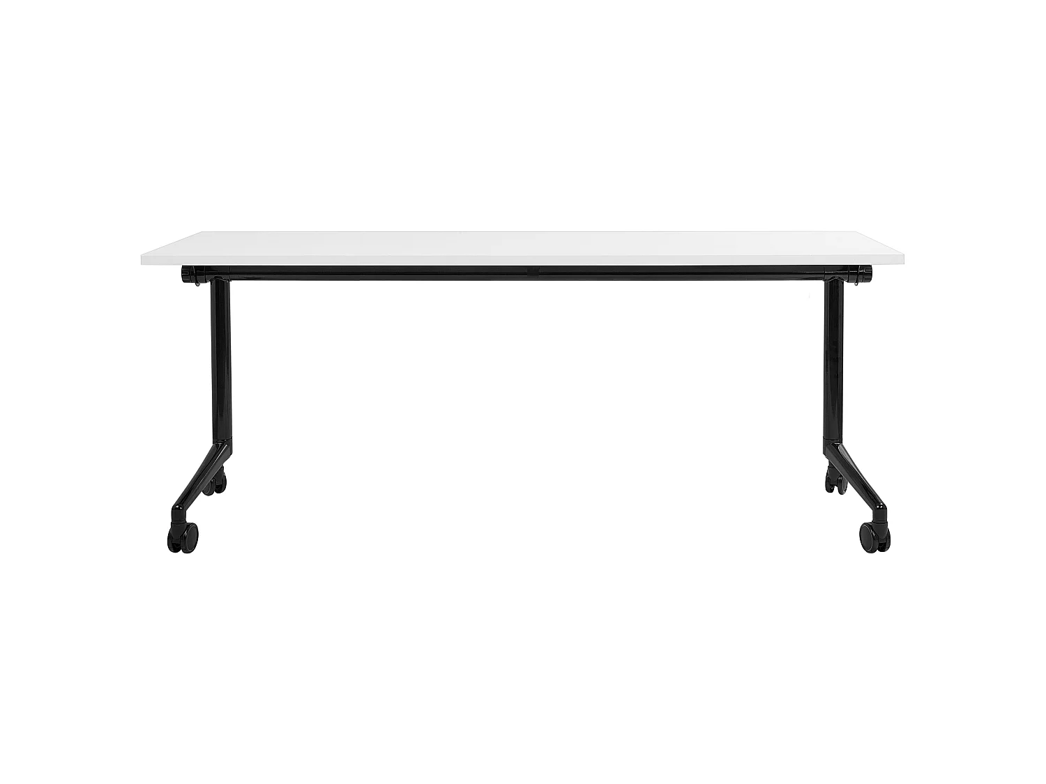 Bureau pliable CAVI Blanc 180 cm 60 cm avec roues