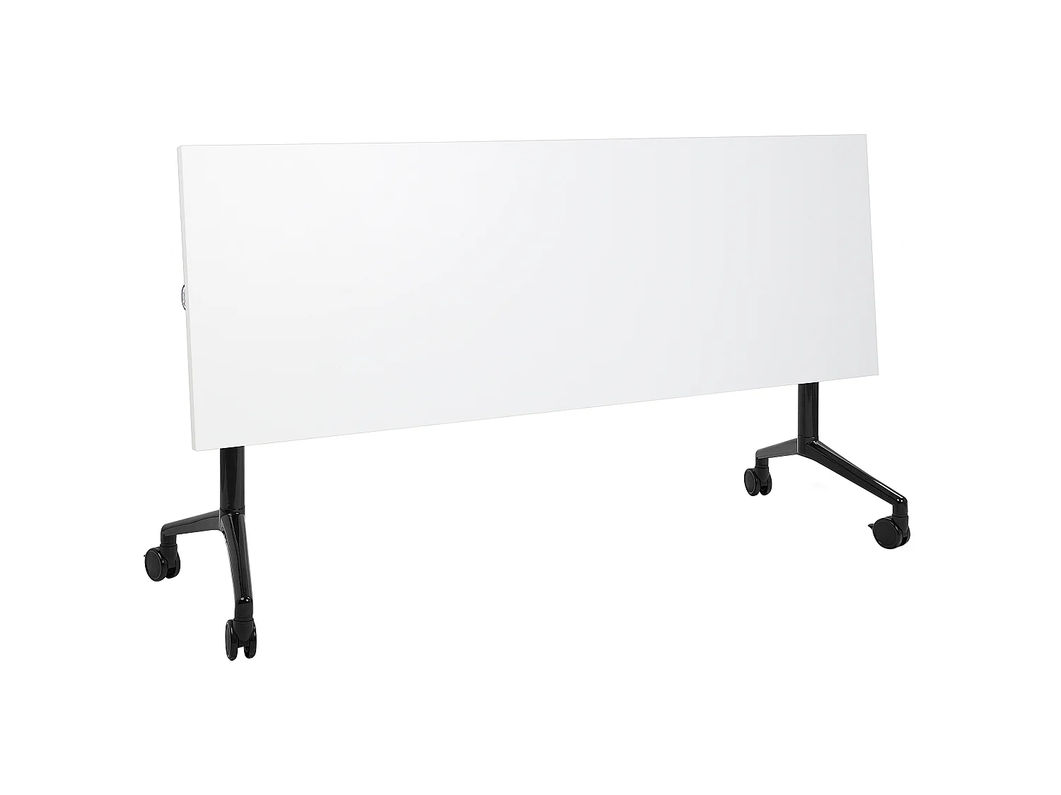 Bureau pliable CAVI Blanc 180 cm 60 cm avec roues