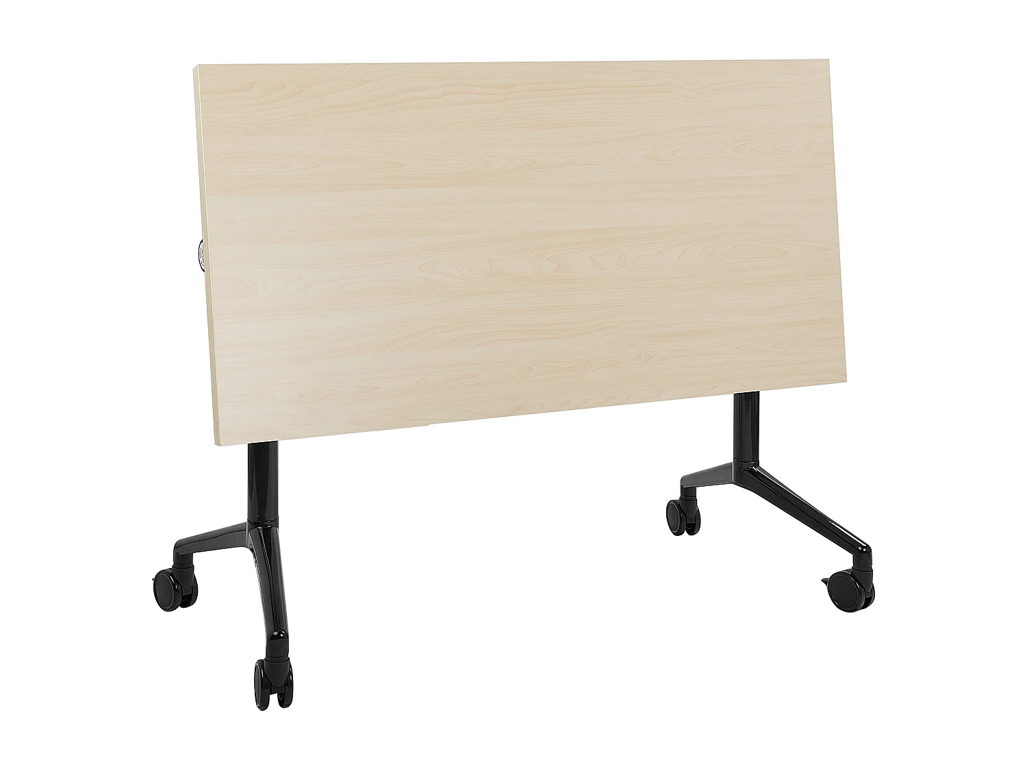 Bureau pliable CAVI Marron clair 120 cm 60 cm avec roues