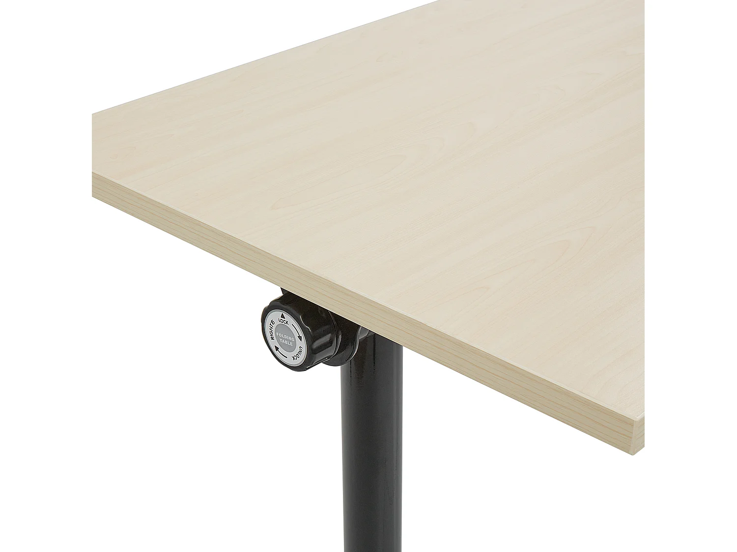 Bureau pliable CAVI Marron clair 120 cm 60 cm avec roues