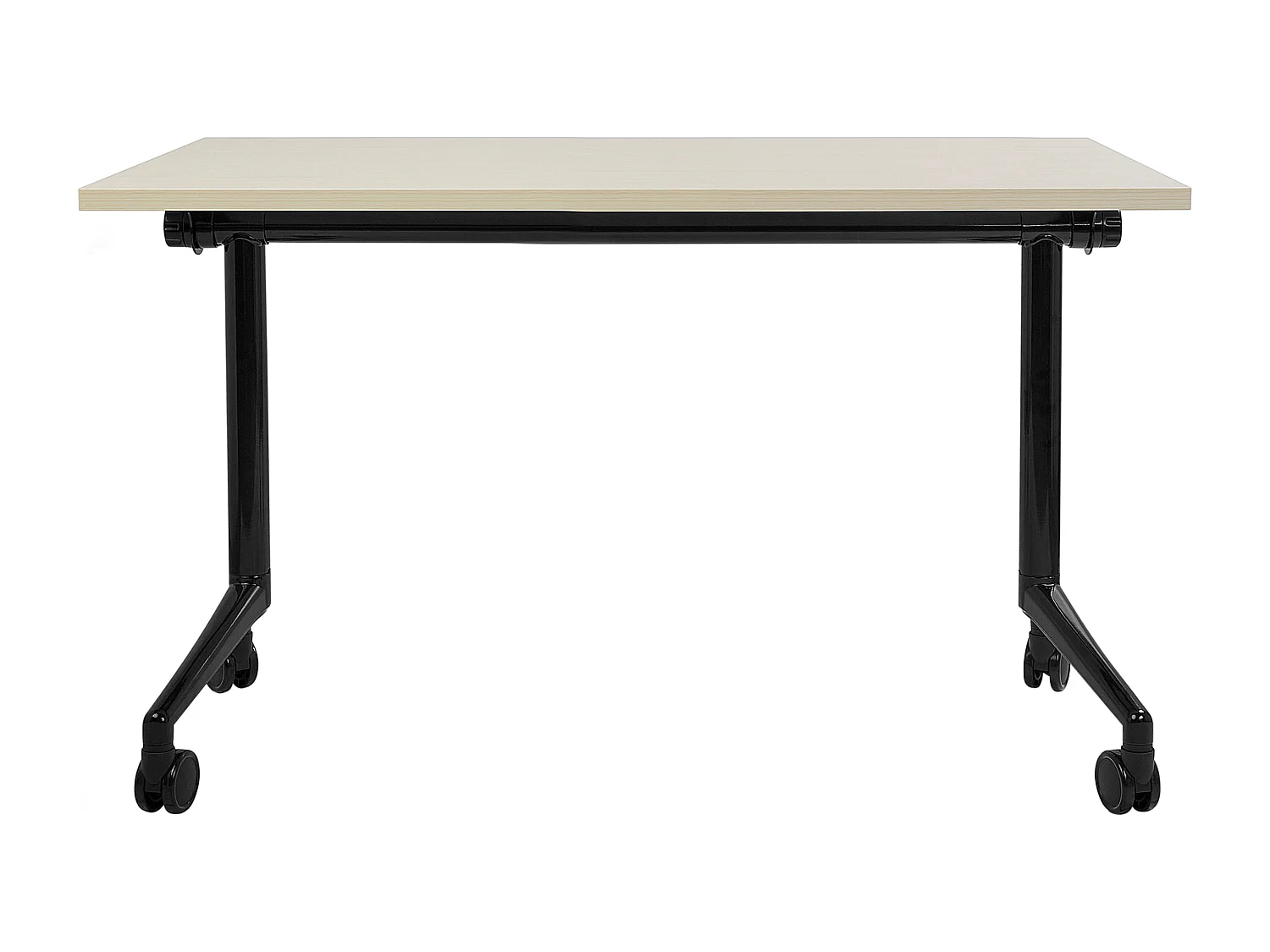 Bureau pliable CAVI Marron clair 120 cm 60 cm avec roues