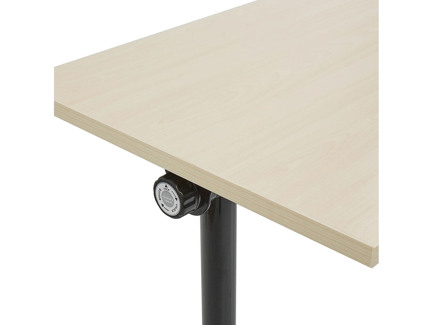 Bureau pliable CAVI Marron clair 120 cm 60 cm avec roues