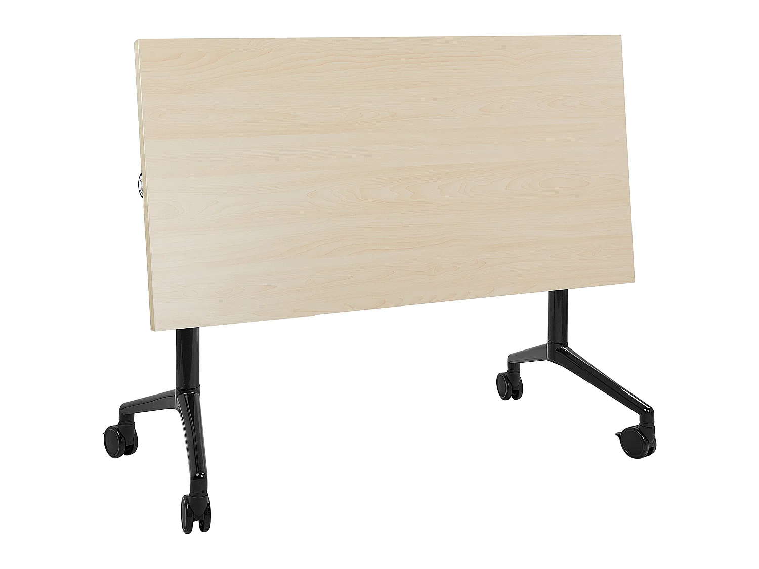 Bureau pliable CAVI Marron clair 120 cm 60 cm avec roues