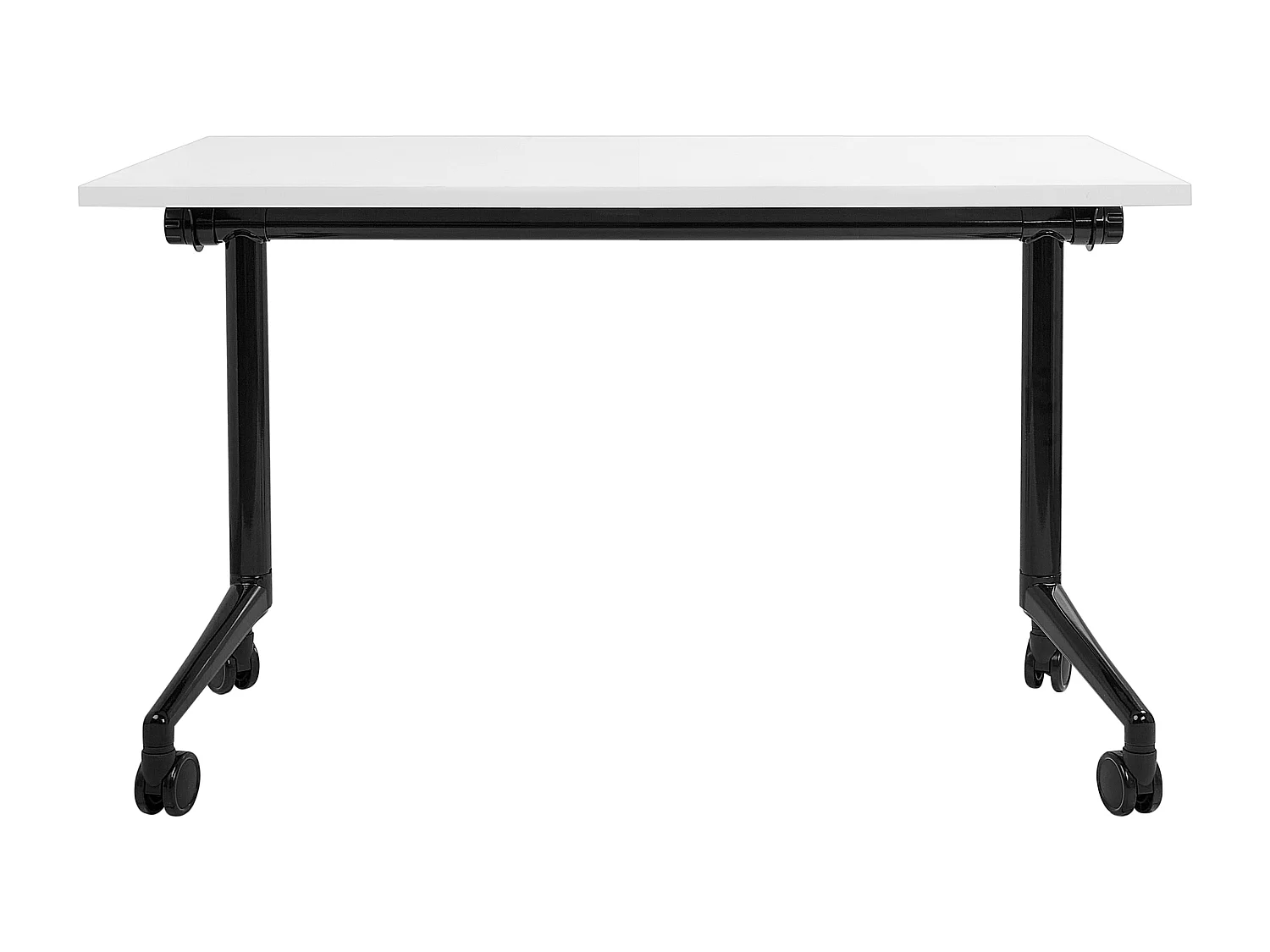 Bureau pliable CAVI Blanc 120 cm 60 cm avec roues