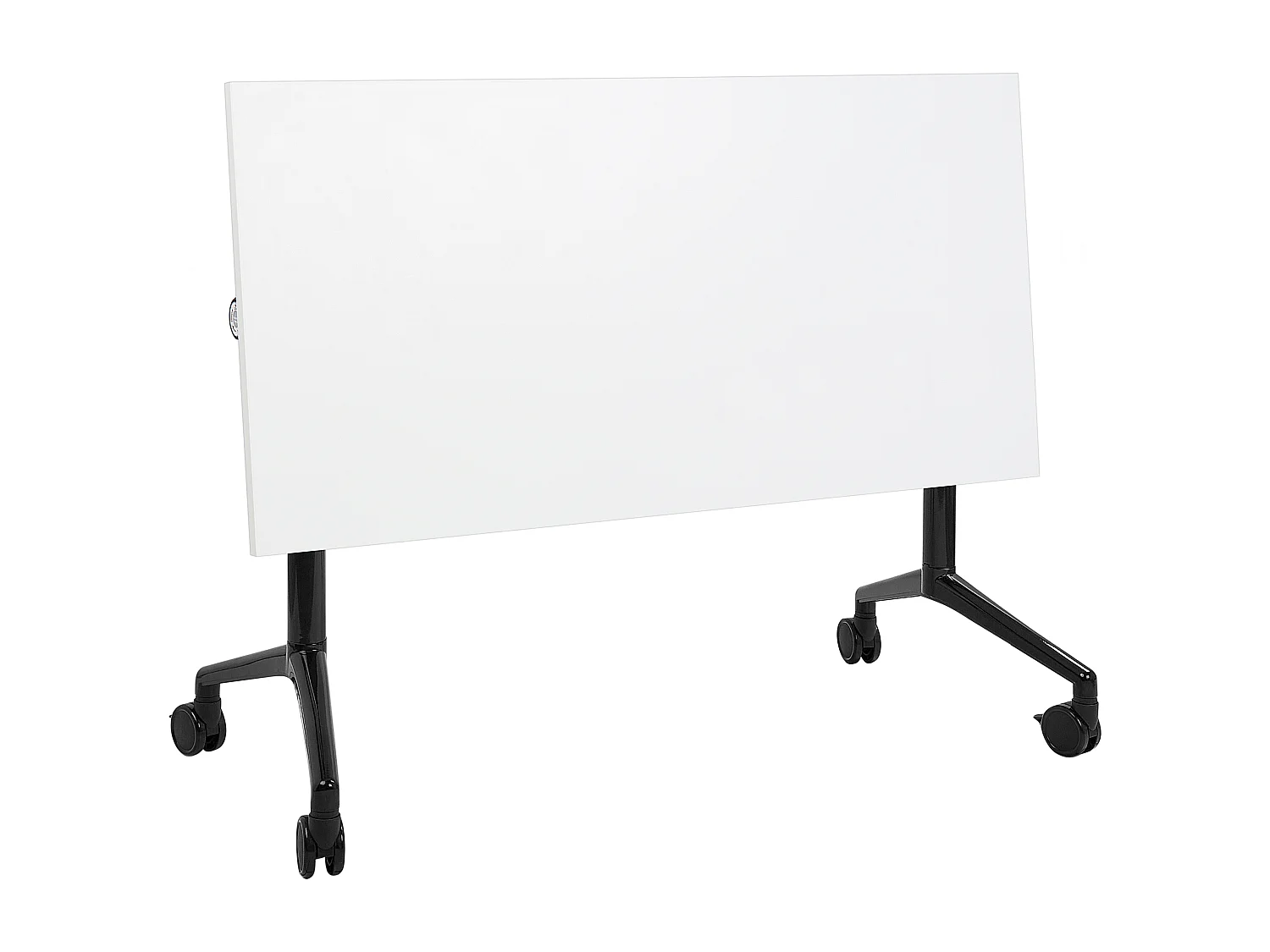 Bureau pliable CAVI Blanc 120 cm 60 cm avec roues