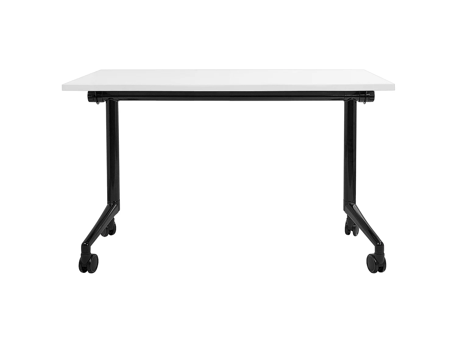 Bureau pliable CAVI Blanc 120 cm 60 cm avec roues