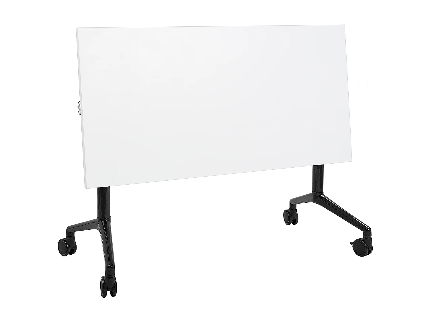 Bureau pliable CAVI Blanc 120 cm 60 cm avec roues