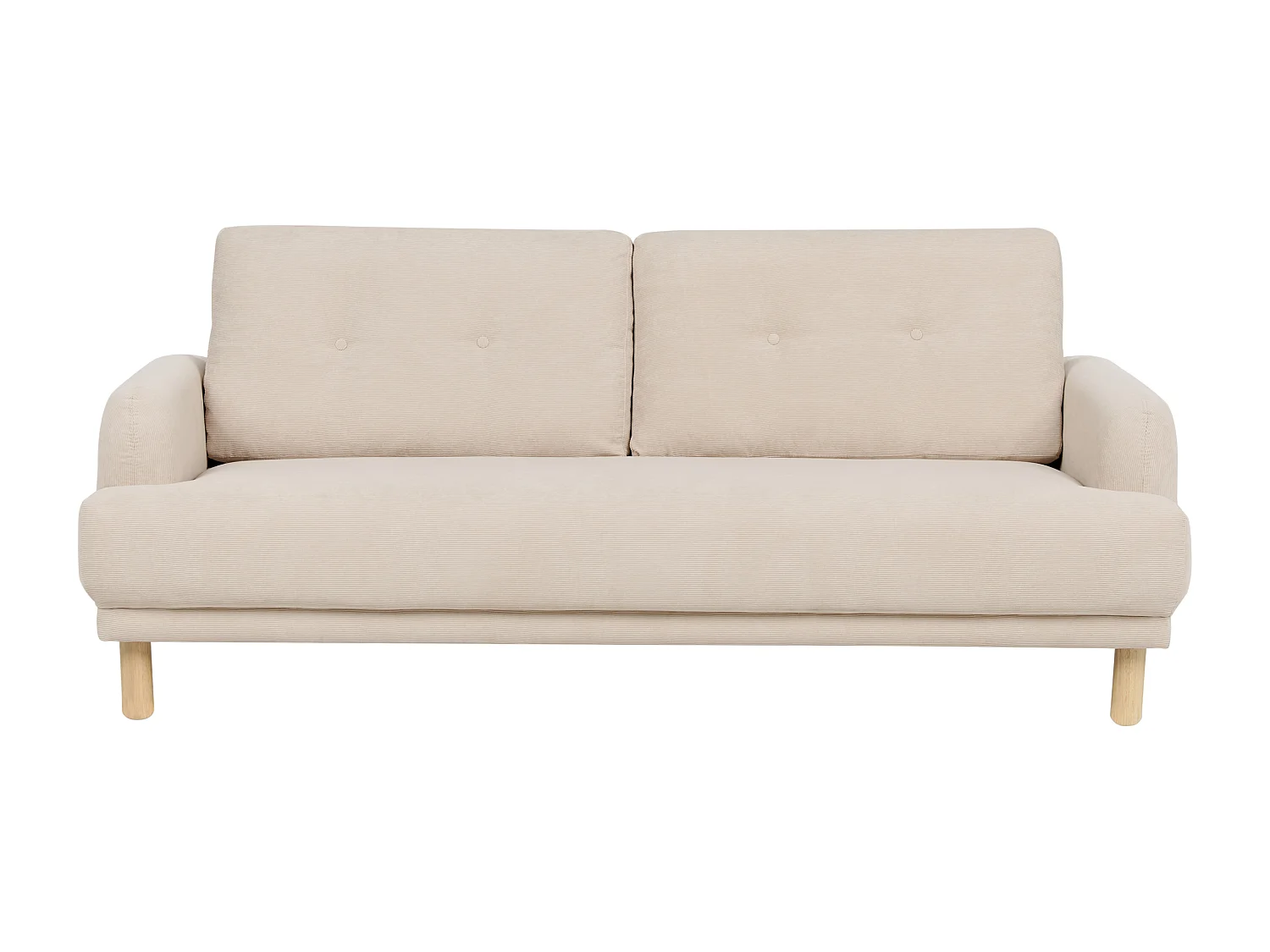 Sofa TUVE Cord Beige 3-Sitzer