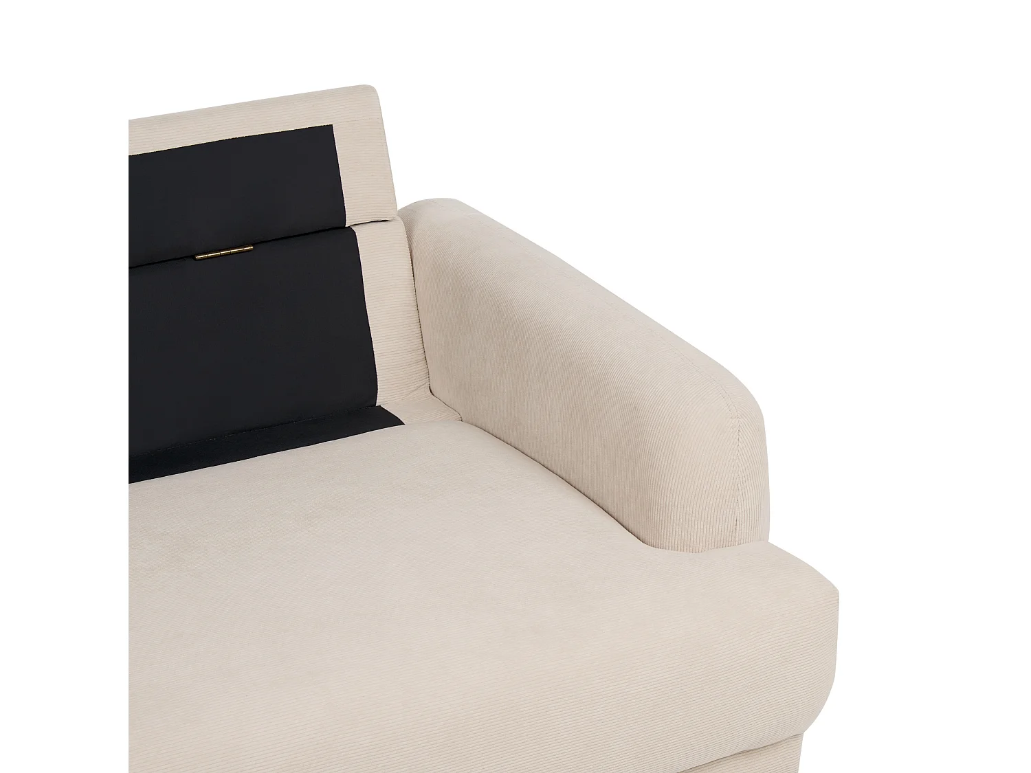 Sofa TUVE Cord Beige 3-Sitzer
