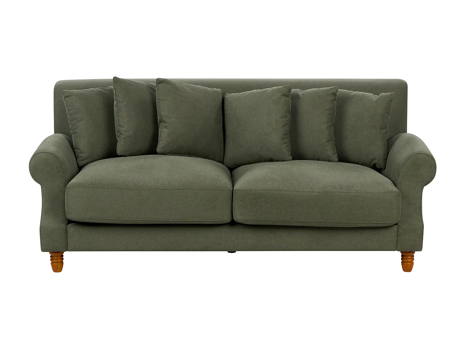 Canapé 2 places EIKE Tissu Vert foncé