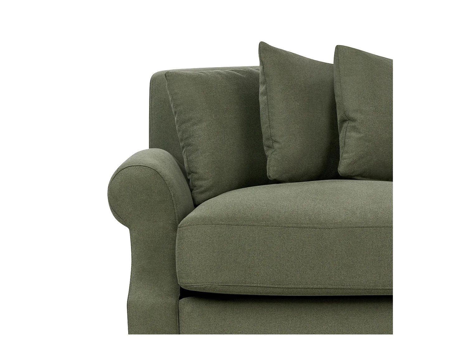 Canapé 2 places EIKE Tissu Vert foncé