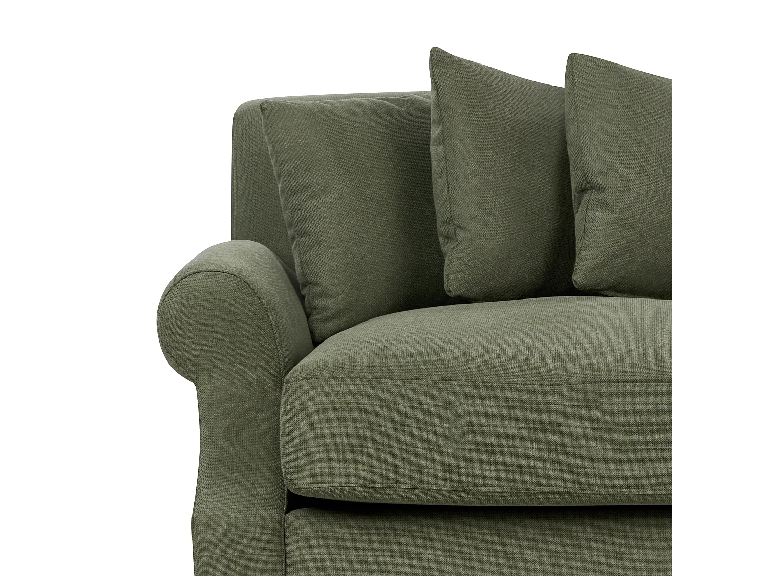 Canapé 2 places EIKE Tissu Vert foncé