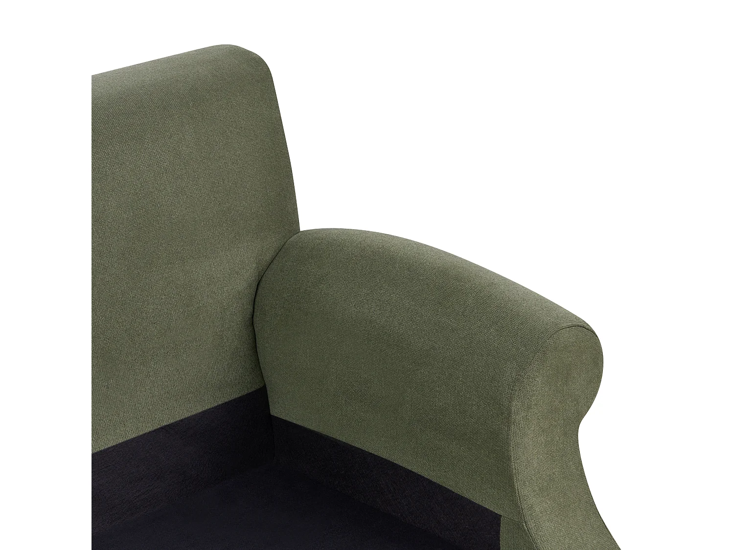 Canapé 2 places EIKE Tissu Vert foncé