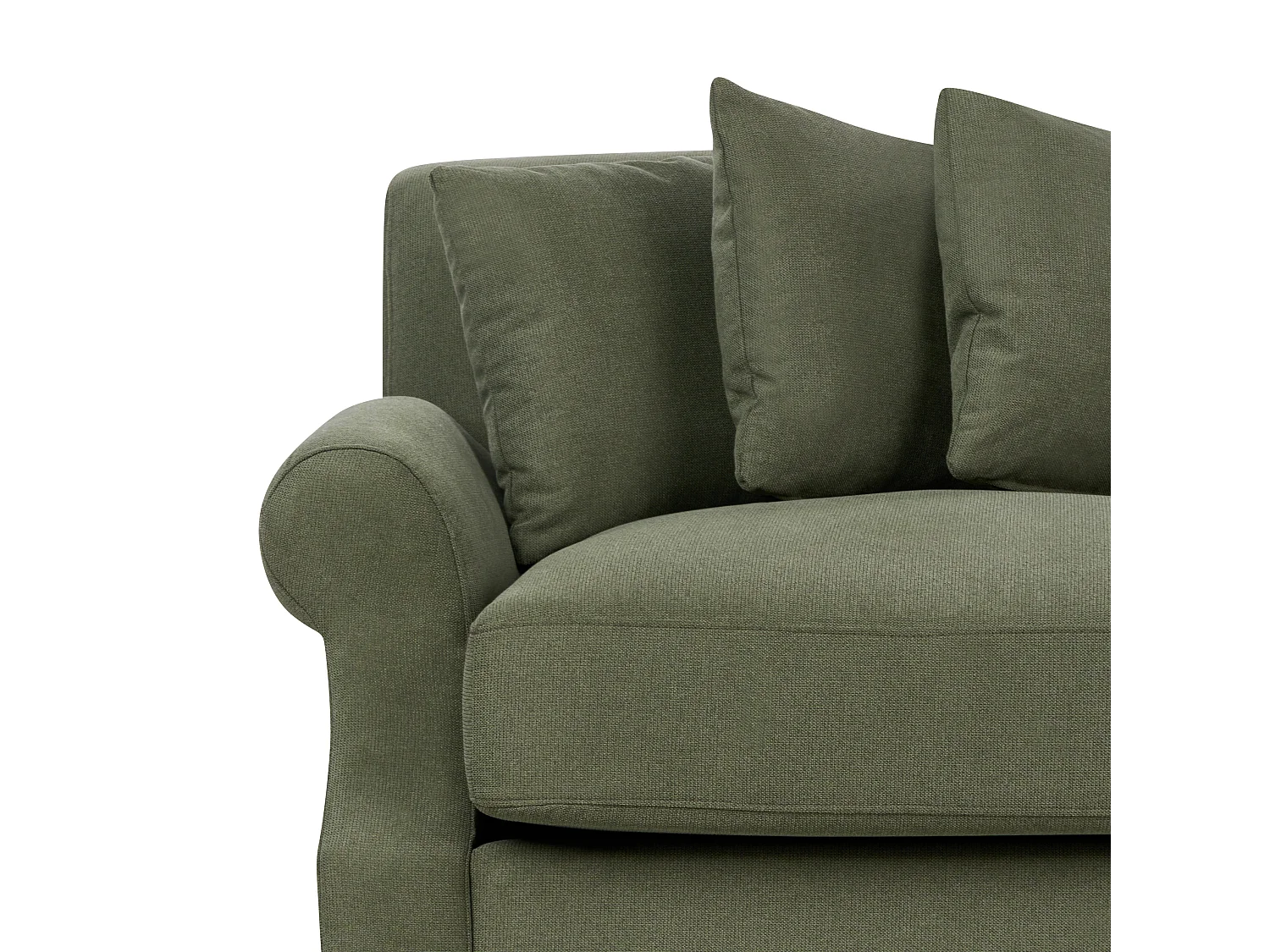 Canapé 2 places EIKE Tissu Vert foncé