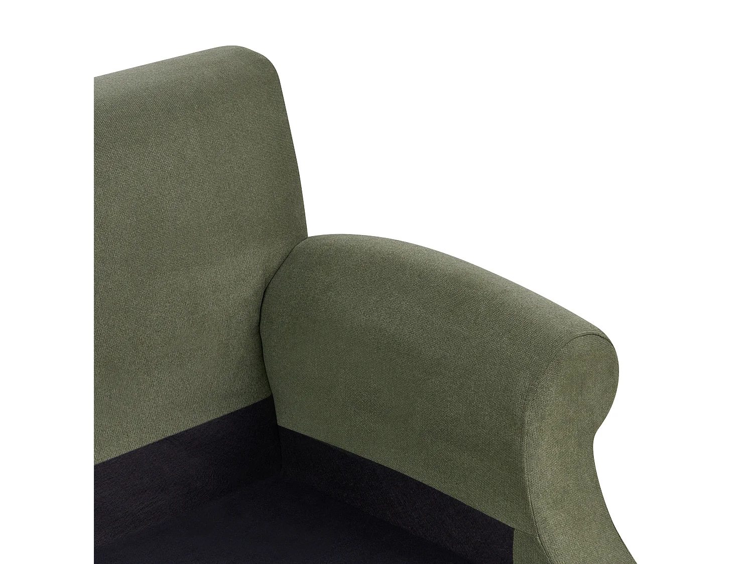 Canapé 2 places EIKE Tissu Vert foncé