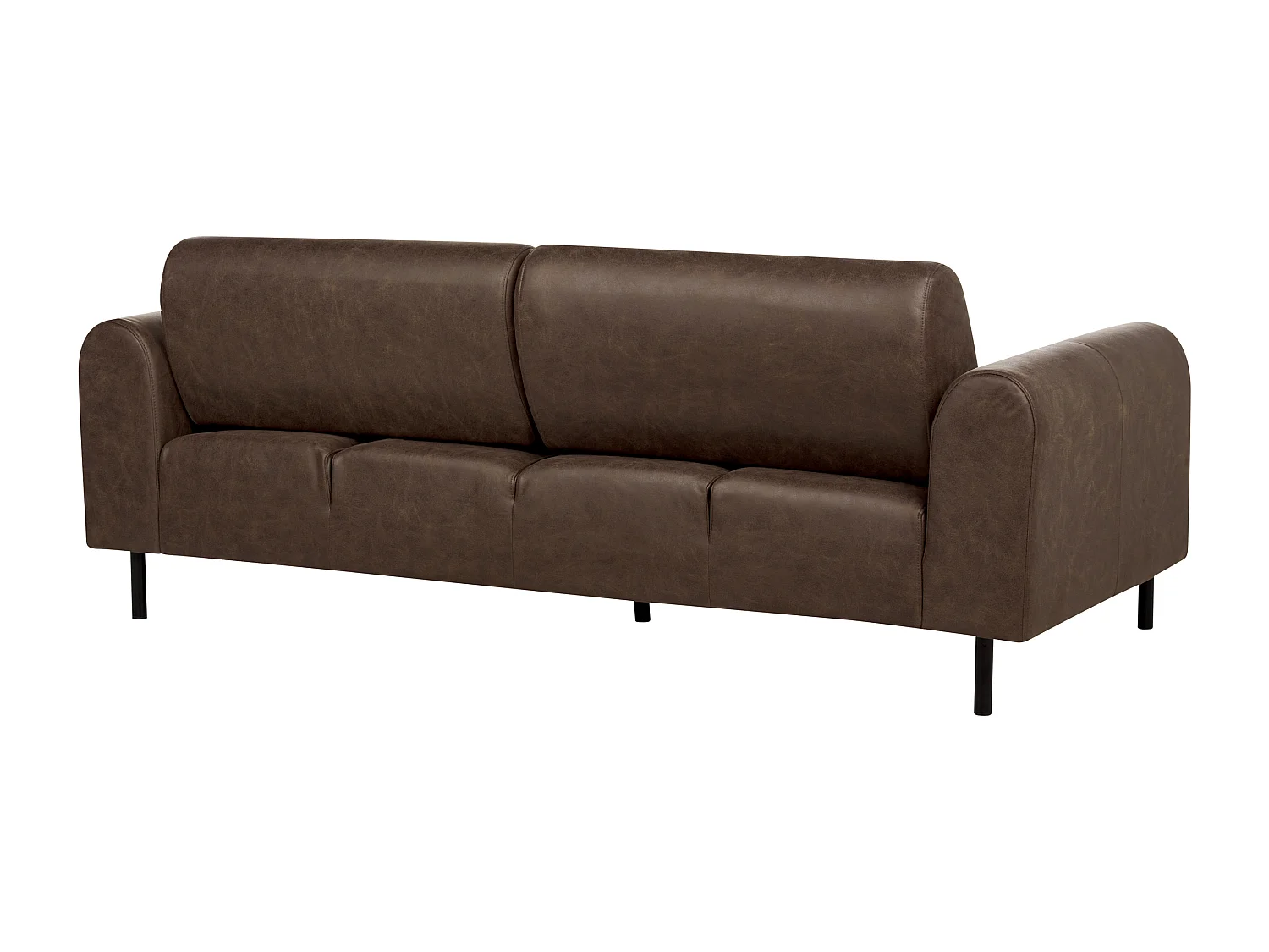 Canapé 3 places ASKIM Tissu Marron foncé
