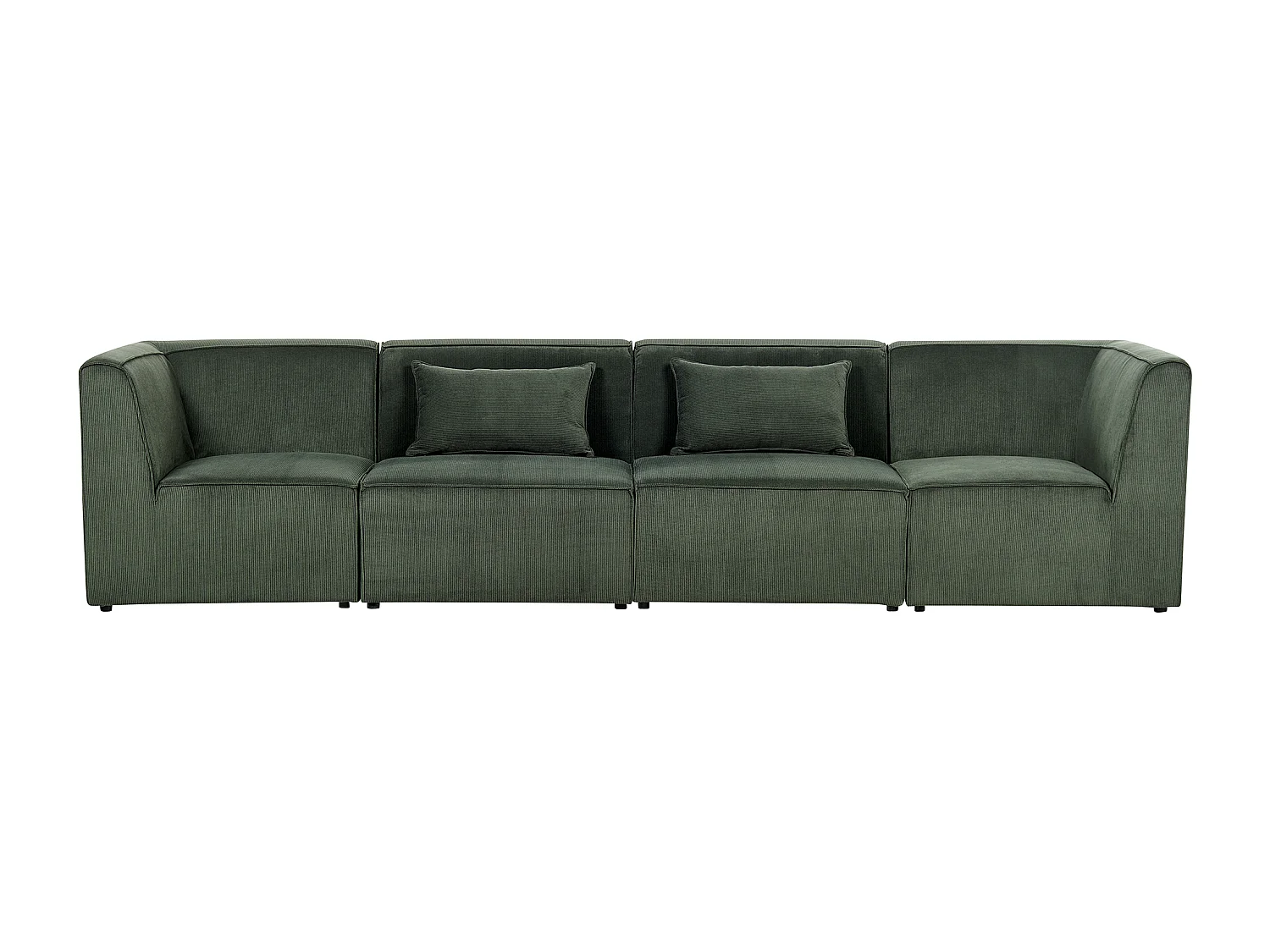 Modulsofa LEMVIG Cord Dunkelgrün 4-Sitzer