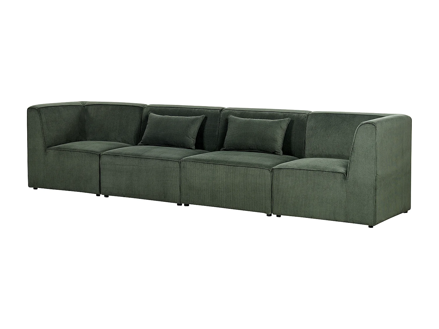 Modulsofa LEMVIG Cord Dunkelgrün 4-Sitzer