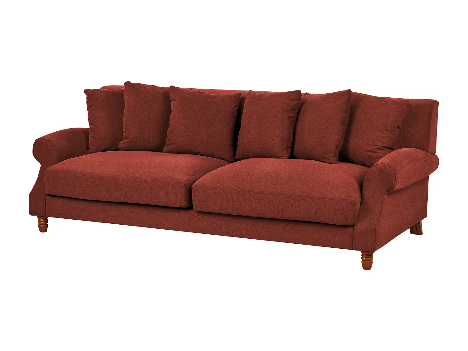 Canapé 3 places EIKE Tissu Rouge