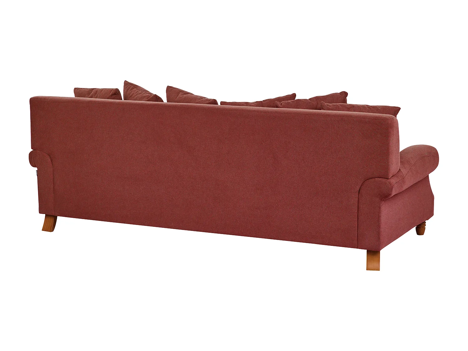 Canapé 3 places EIKE Tissu Rouge