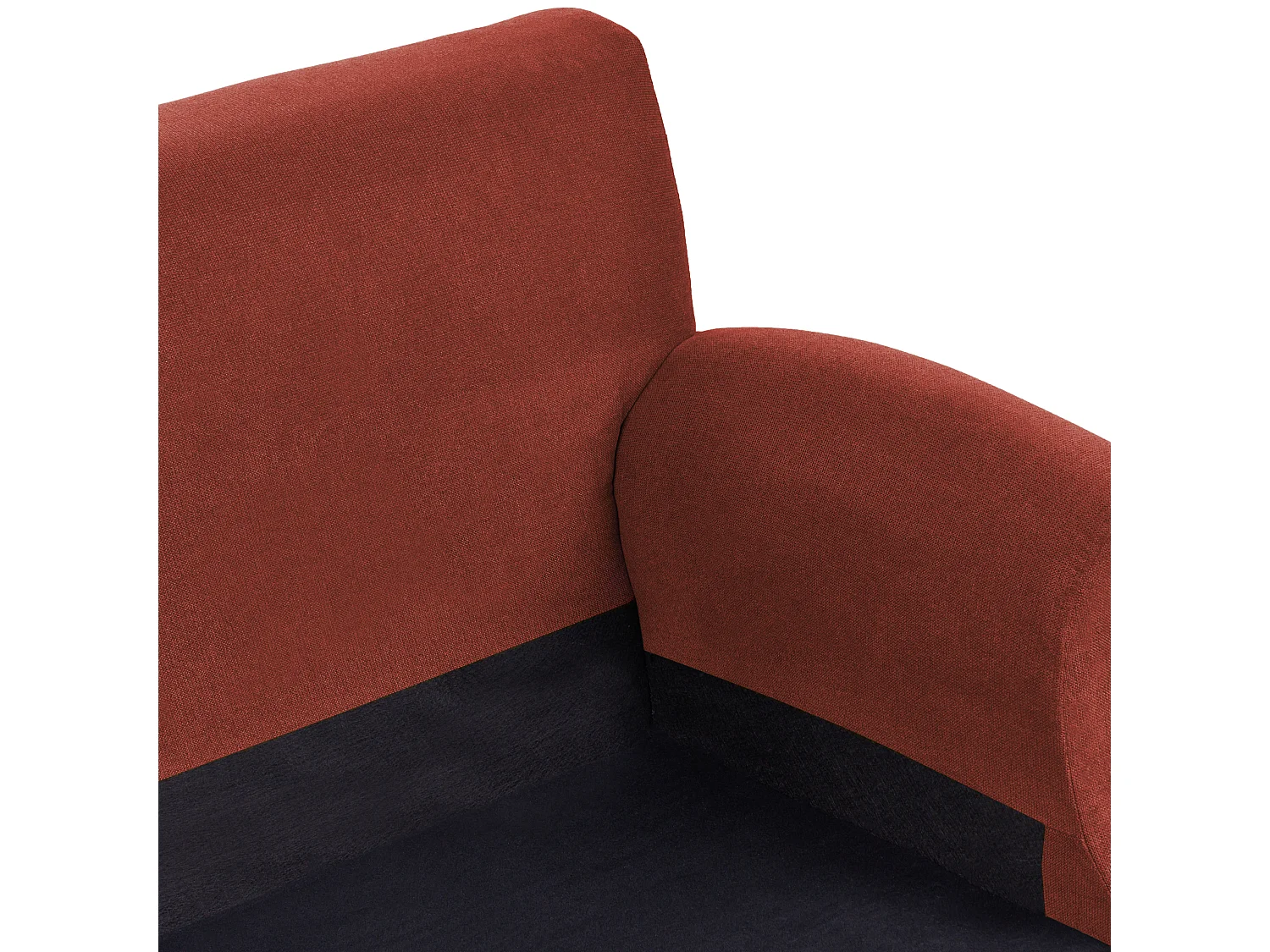 Canapé 3 places EIKE Tissu Rouge