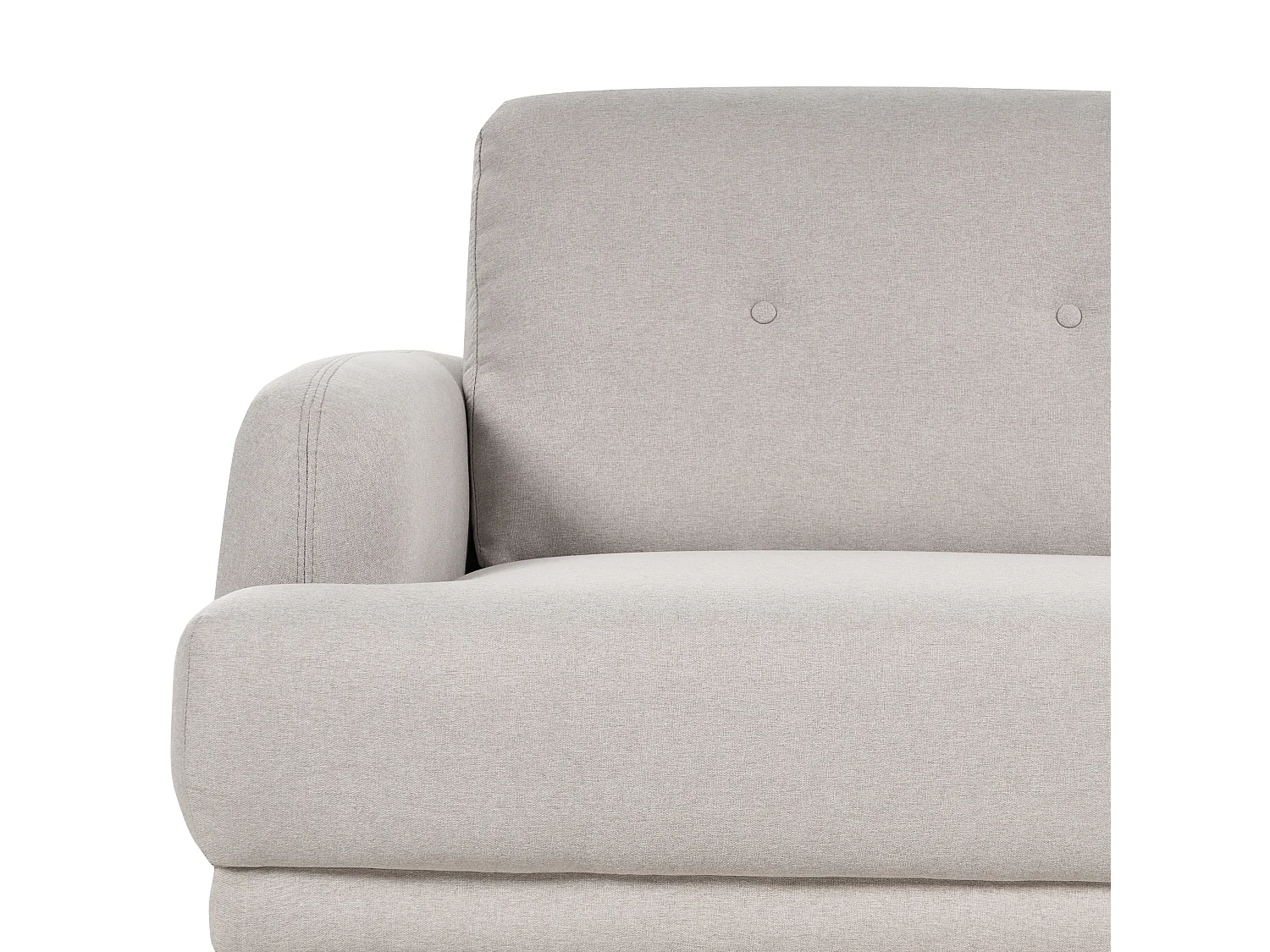 Canapé 2 places TUVE Tissu Taupe