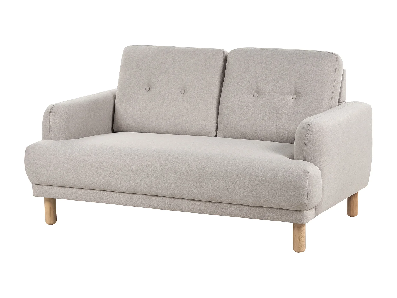 Canapé TUVE Tissu Taupe 2 places