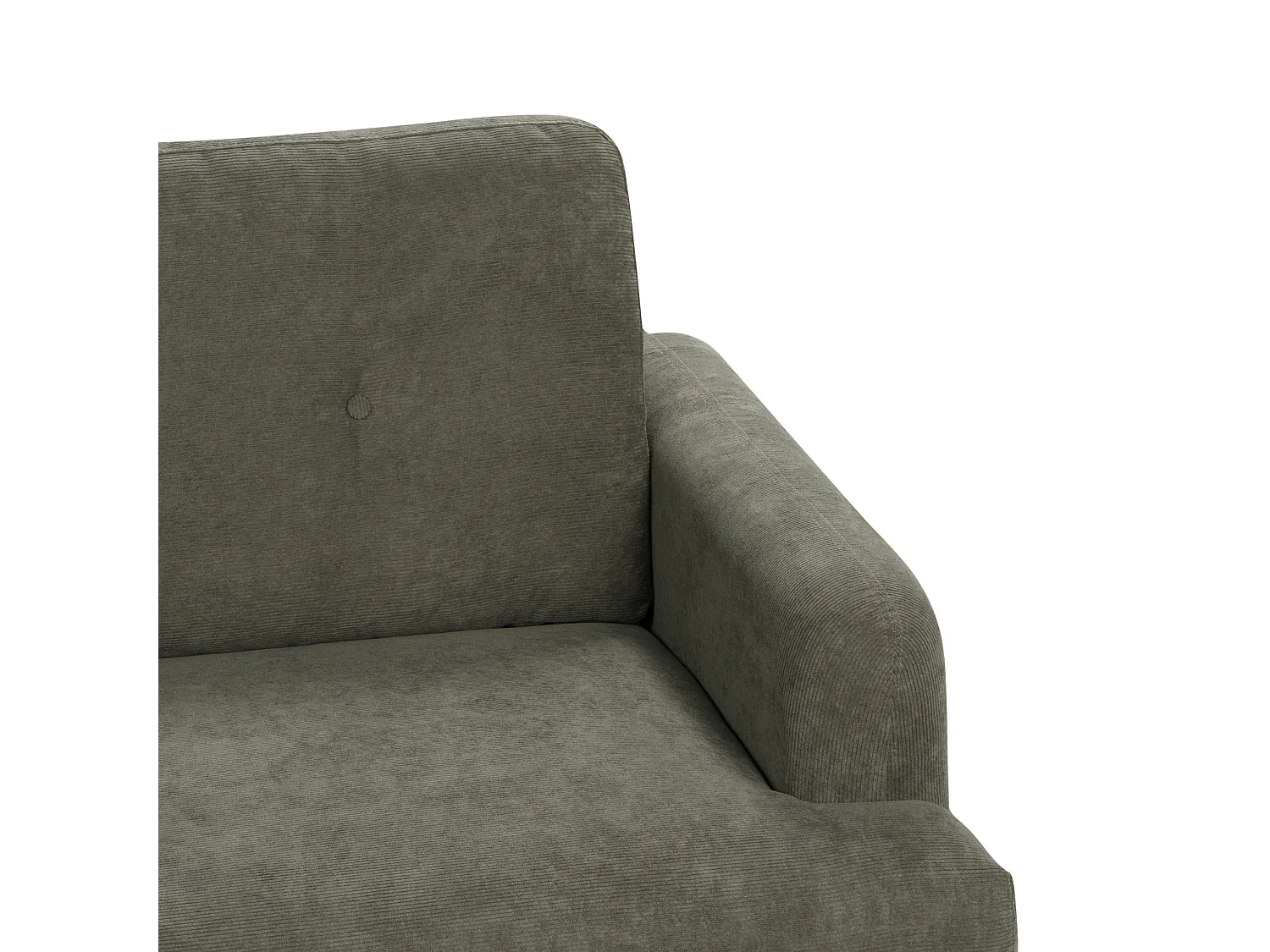 Divano TUVE Velluto a coste Verde scuro 3 posti