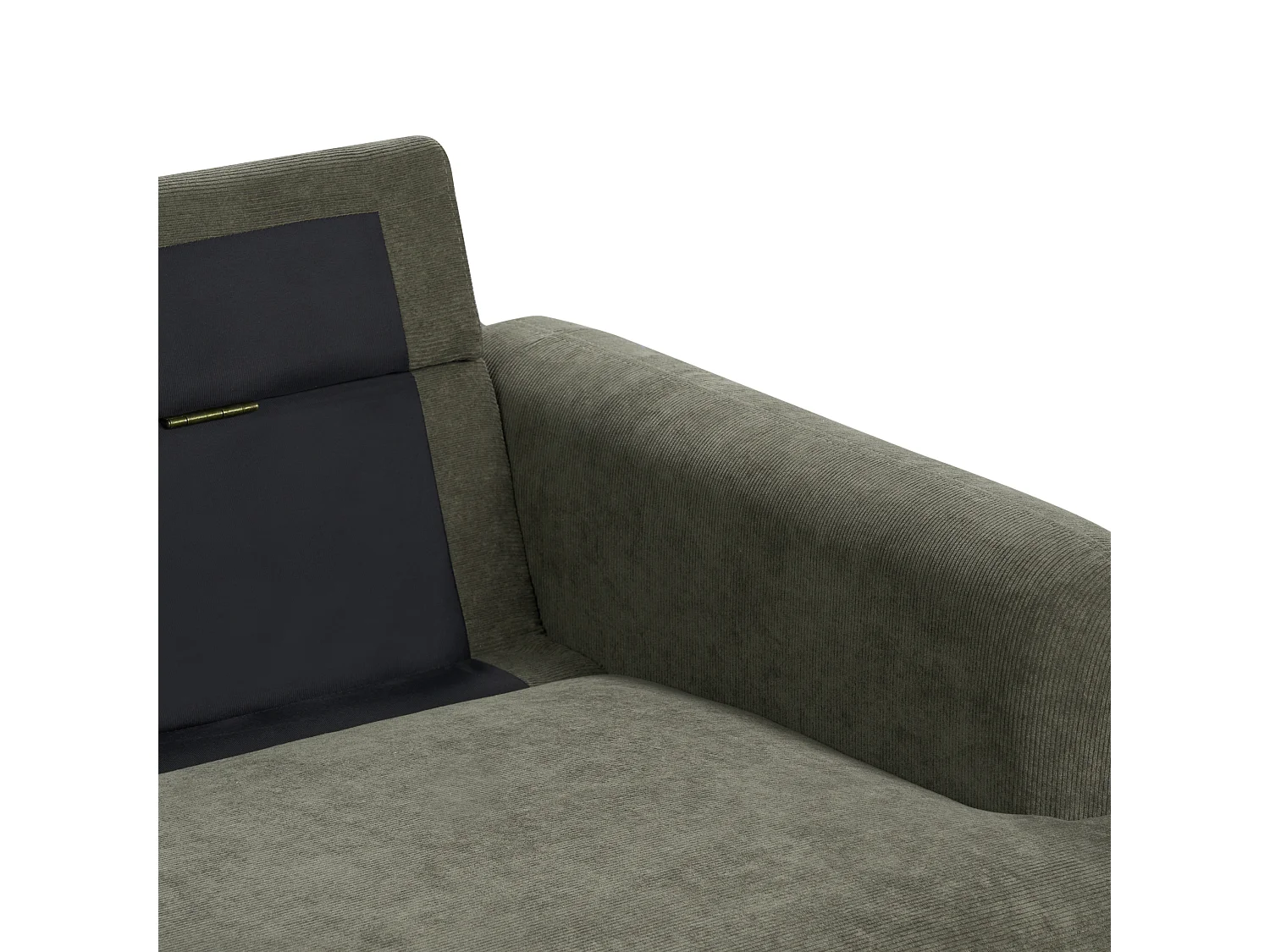 Divano TUVE Velluto a coste Verde scuro 3 posti