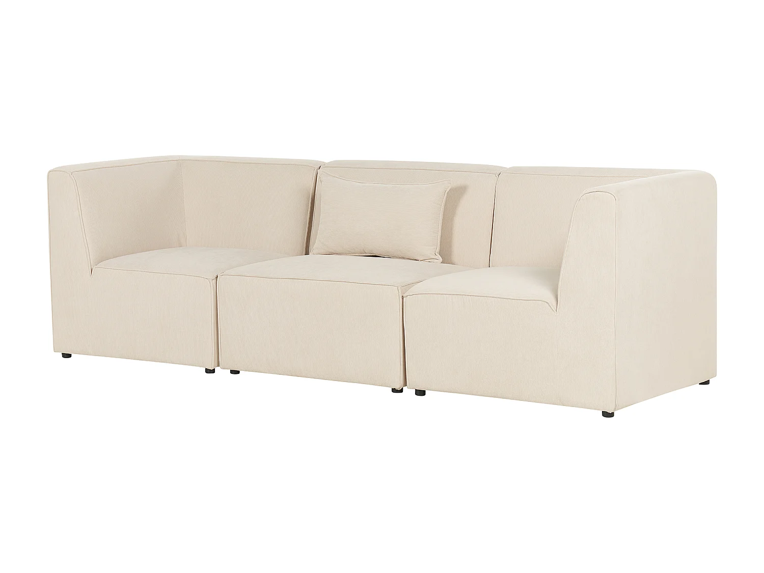Sofa modułowa LEMVIG Sztruks Jasnobeżowy dla 3 osób