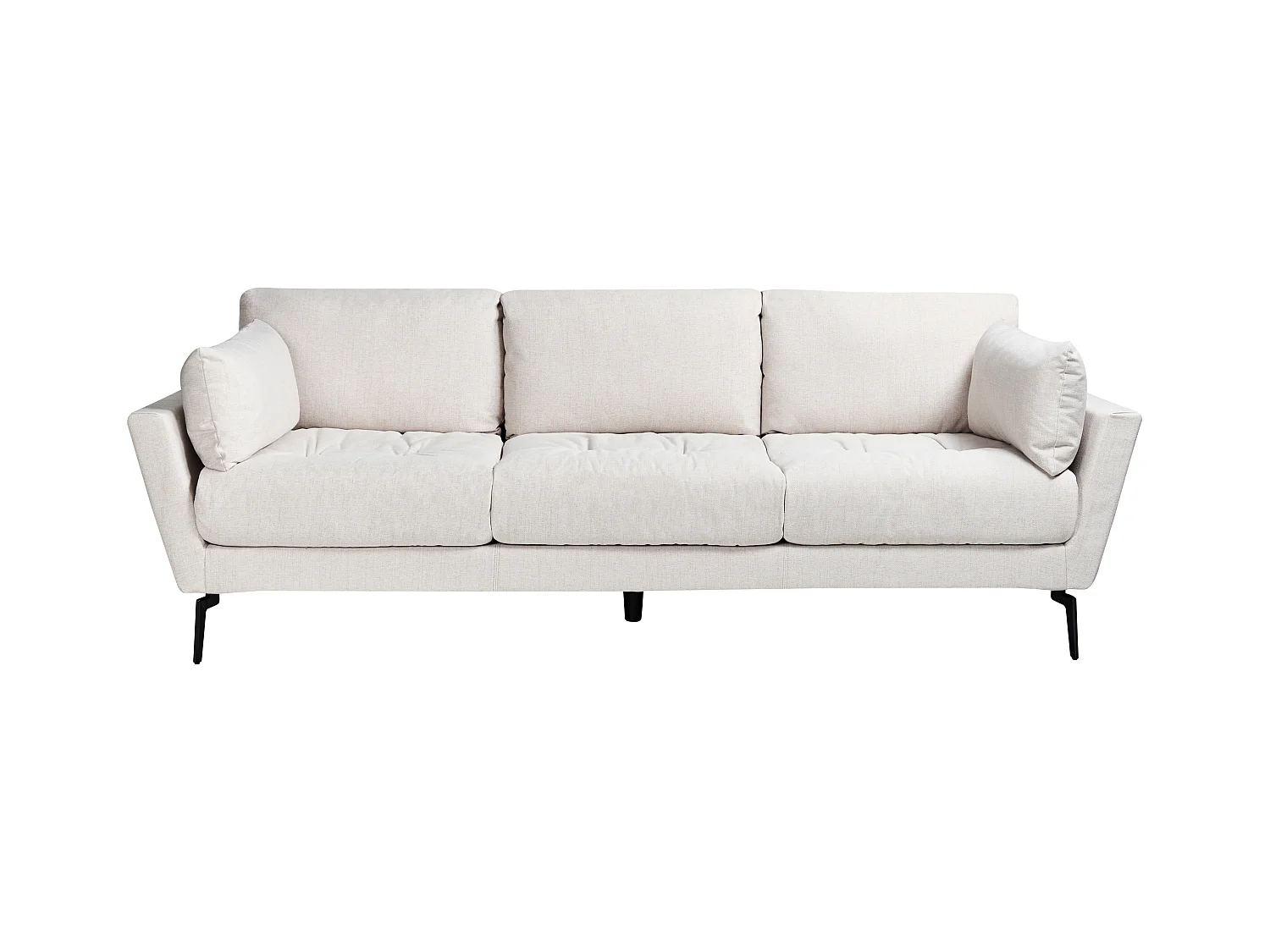 Canapé 4 places NENOLA Tissu Beige clair