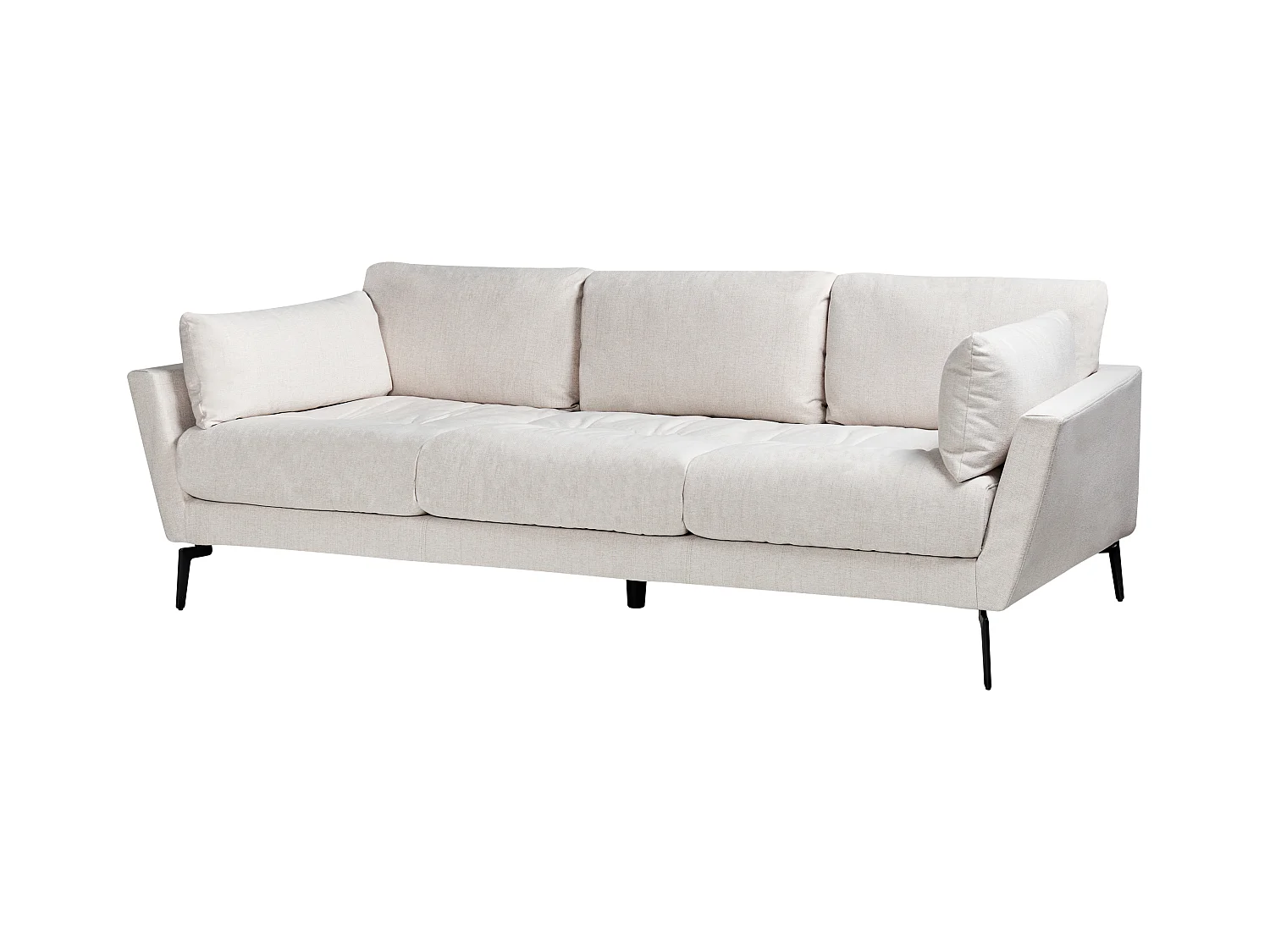 Canapé 4 places NENOLA Tissu Beige clair