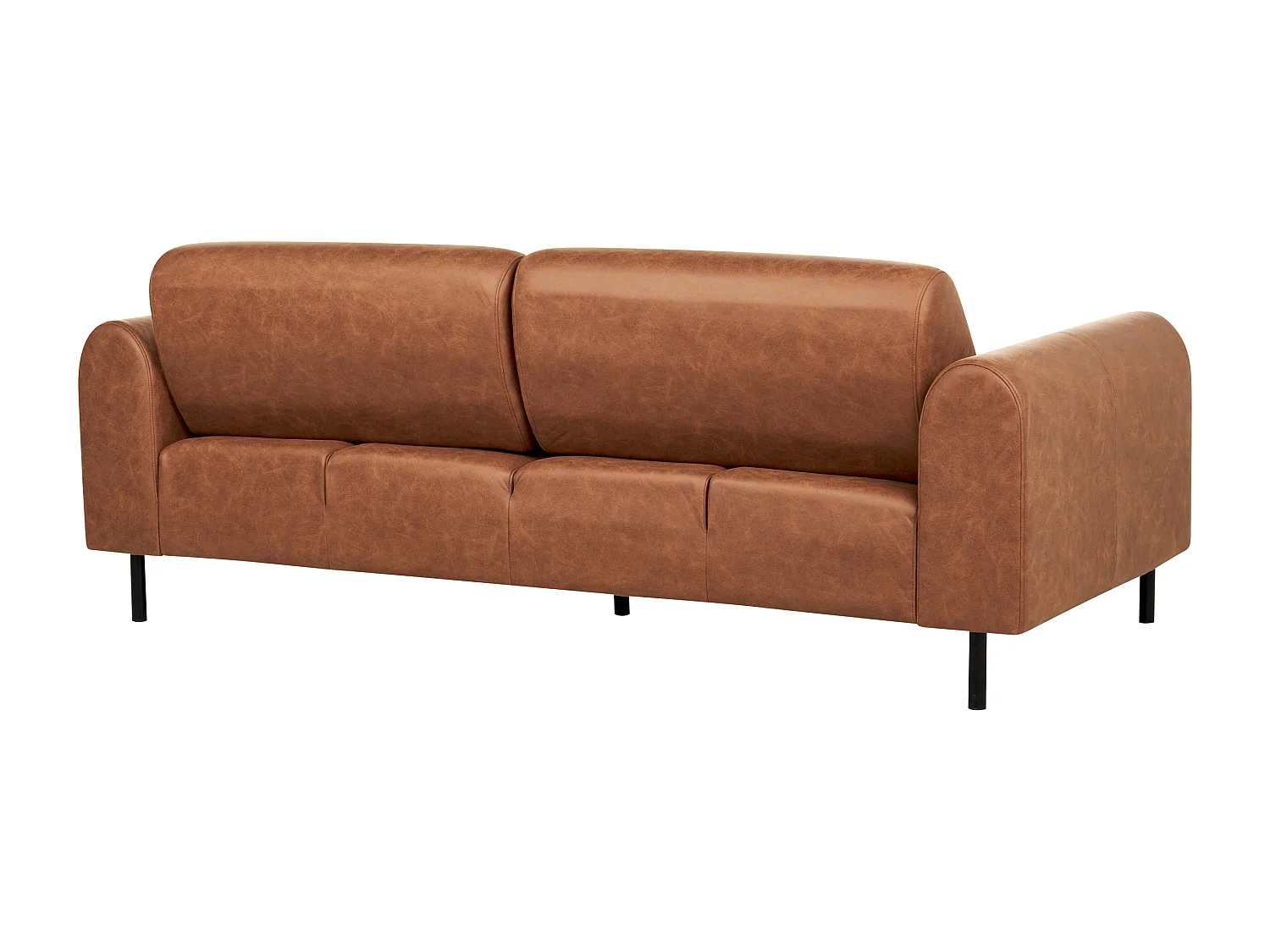 Canapé 3 places ASKIM Tissu Marron doré