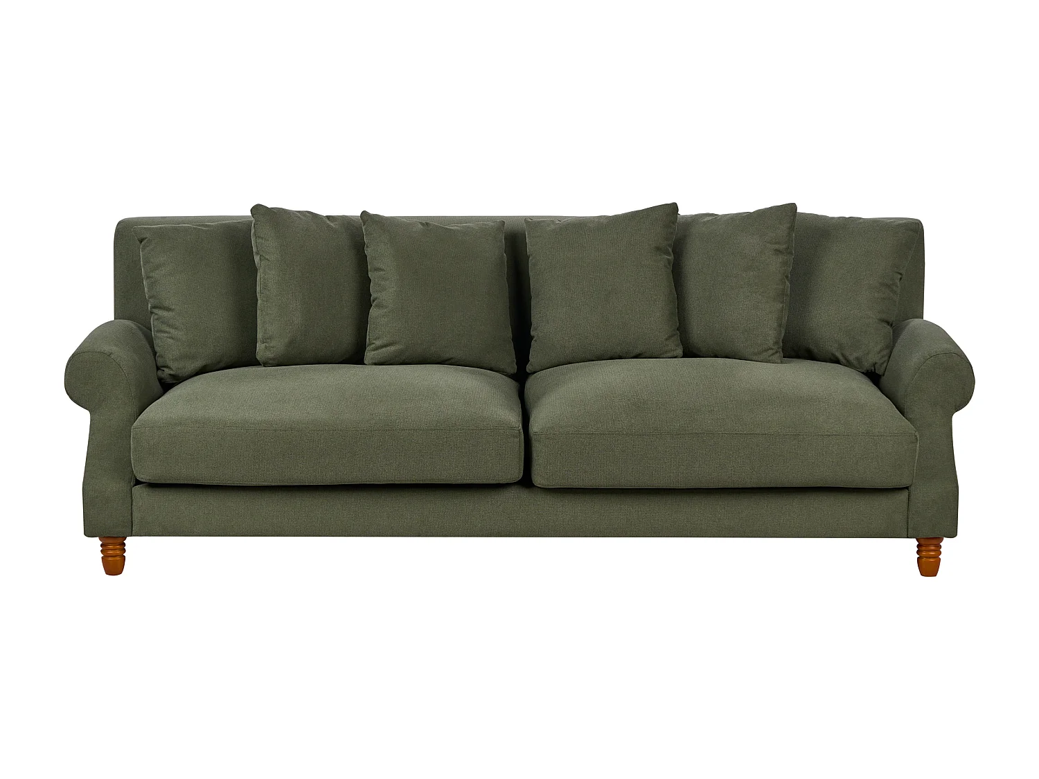 Canapé 3 places EIKE Tissu Vert foncé